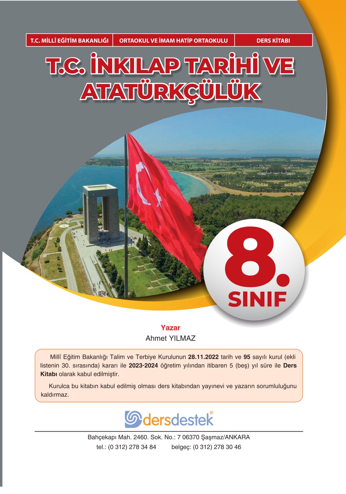 8. Sınıf İnkılap Tarihi Ve Atatürkçülük Ders Kitabı Ders Destek Yayınları Sayfa 1 Cevapları
