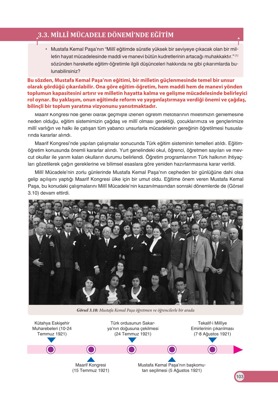 8. Sınıf İnkılap Tarihi Ve Atatürkçülük Ders Kitabı Ders Destek Yayınları Sayfa 103 Cevapları 8. Sınıf İnkılap Tarihi Ve Atatürkçülük Ders Kitabı Ders Destek Yayınları Sayfa 103 Cevapları
