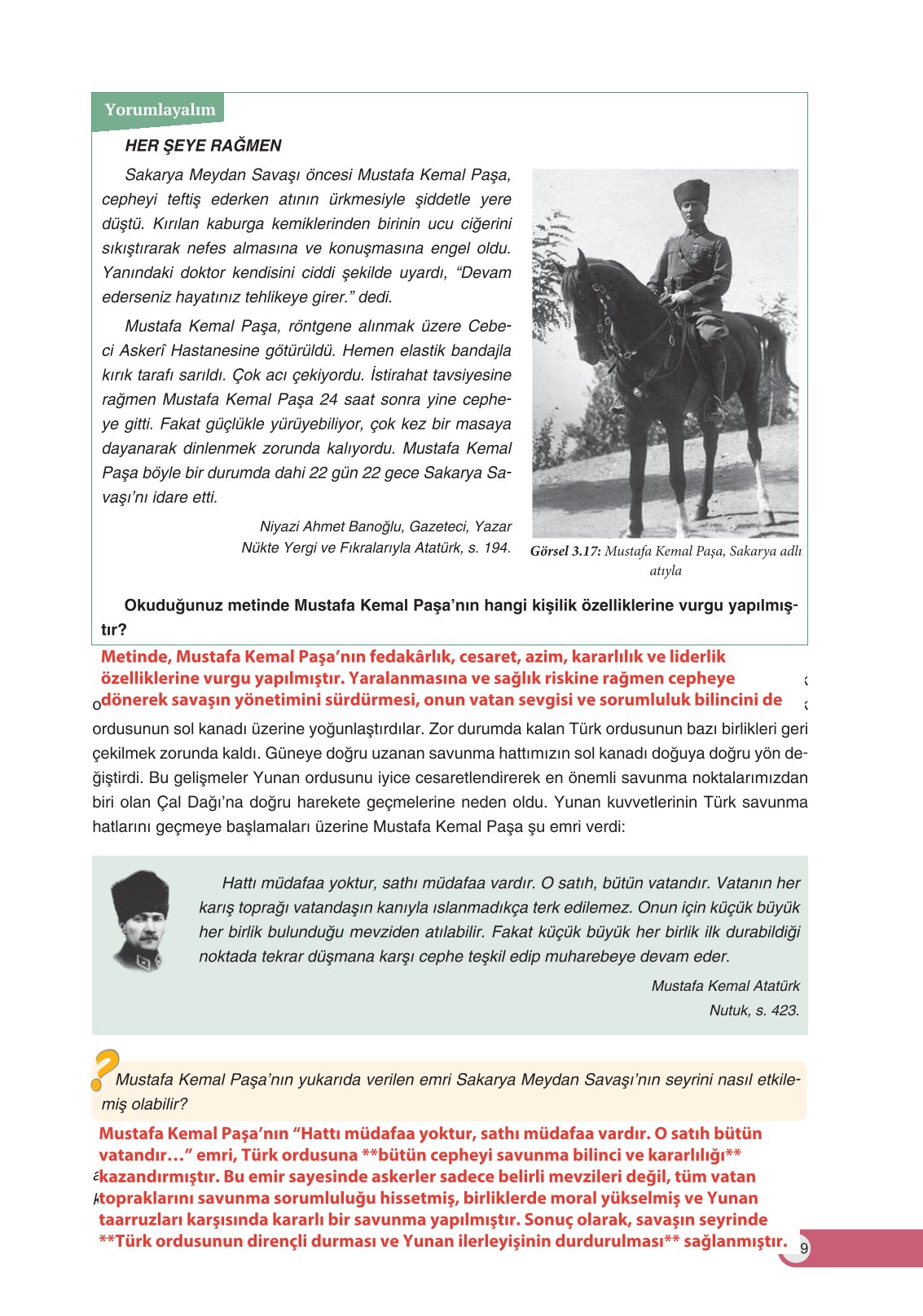 8. Sınıf İnkılap Tarihi Ve Atatürkçülük Ders Kitabı Ders Destek Yayınları Sayfa 109 Cevapları 8. Sınıf İnkılap Tarihi Ve Atatürkçülük Ders Kitabı Ders Destek Yayınları Sayfa 109 Cevapları