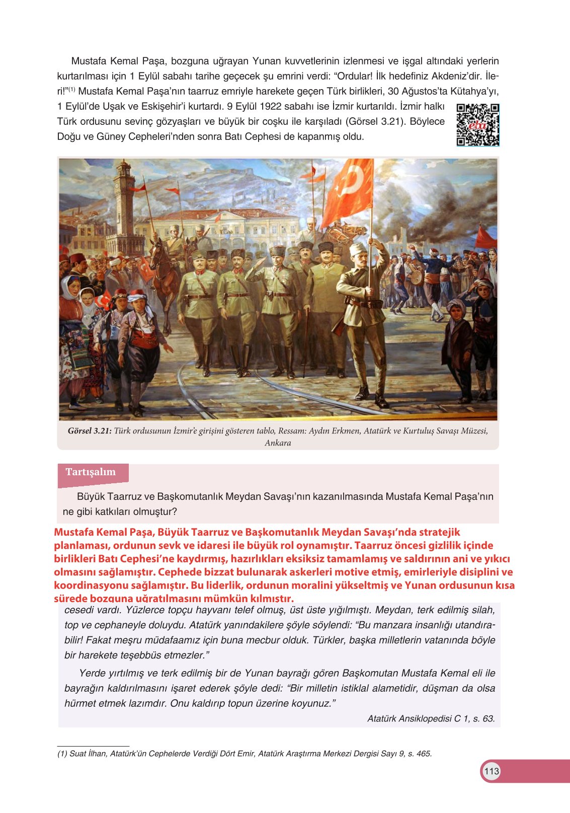 8. Sınıf İnkılap Tarihi Ve Atatürkçülük Ders Kitabı Ders Destek Yayınları Sayfa 113 Cevapları 8. Sınıf İnkılap Tarihi Ve Atatürkçülük Ders Kitabı Ders Destek Yayınları Sayfa 113 Cevapları