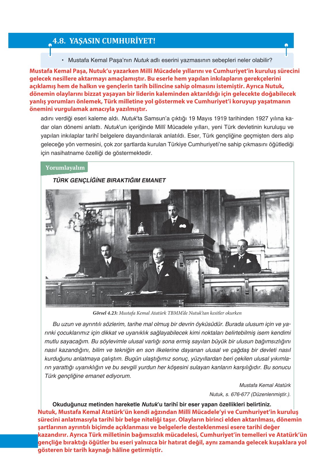 8. Sınıf İnkılap Tarihi Ve Atatürkçülük Ders Kitabı Ders Destek Yayınları Sayfa 160 Cevapları