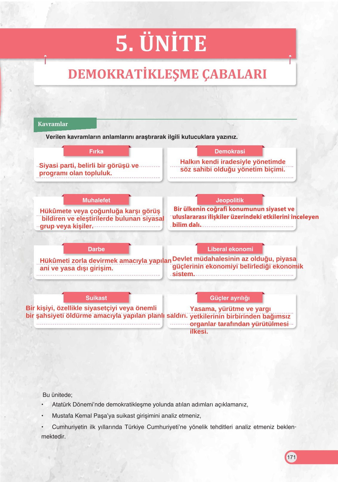 8. Sınıf İnkılap Tarihi Ve Atatürkçülük Ders Kitabı Ders Destek Yayınları Sayfa 171 Cevapları 8. Sınıf İnkılap Tarihi Ve Atatürkçülük Ders Kitabı Ders Destek Yayınları Sayfa 171 Cevapları