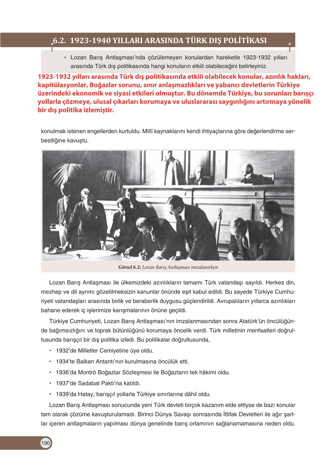 8. Sınıf İnkılap Tarihi Ve Atatürkçülük Ders Kitabı Ders Destek Yayınları Sayfa 190 Cevapları