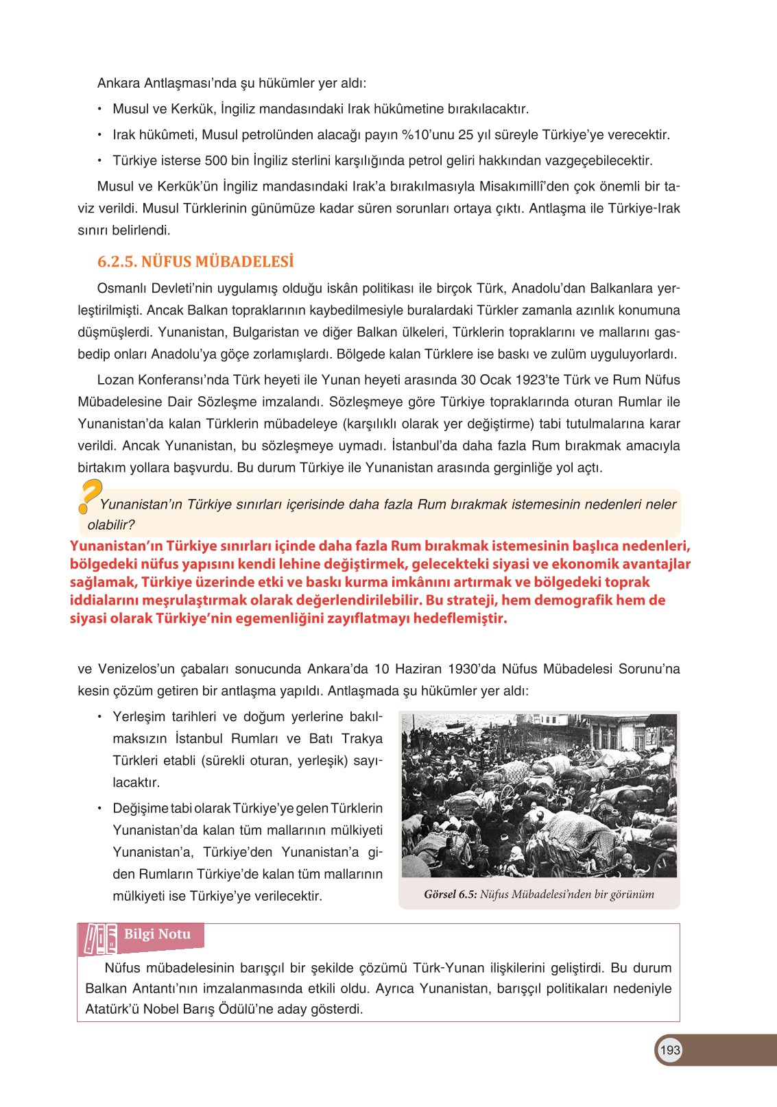 8. Sınıf İnkılap Tarihi Ve Atatürkçülük Ders Kitabı Ders Destek Yayınları Sayfa 193 Cevapları