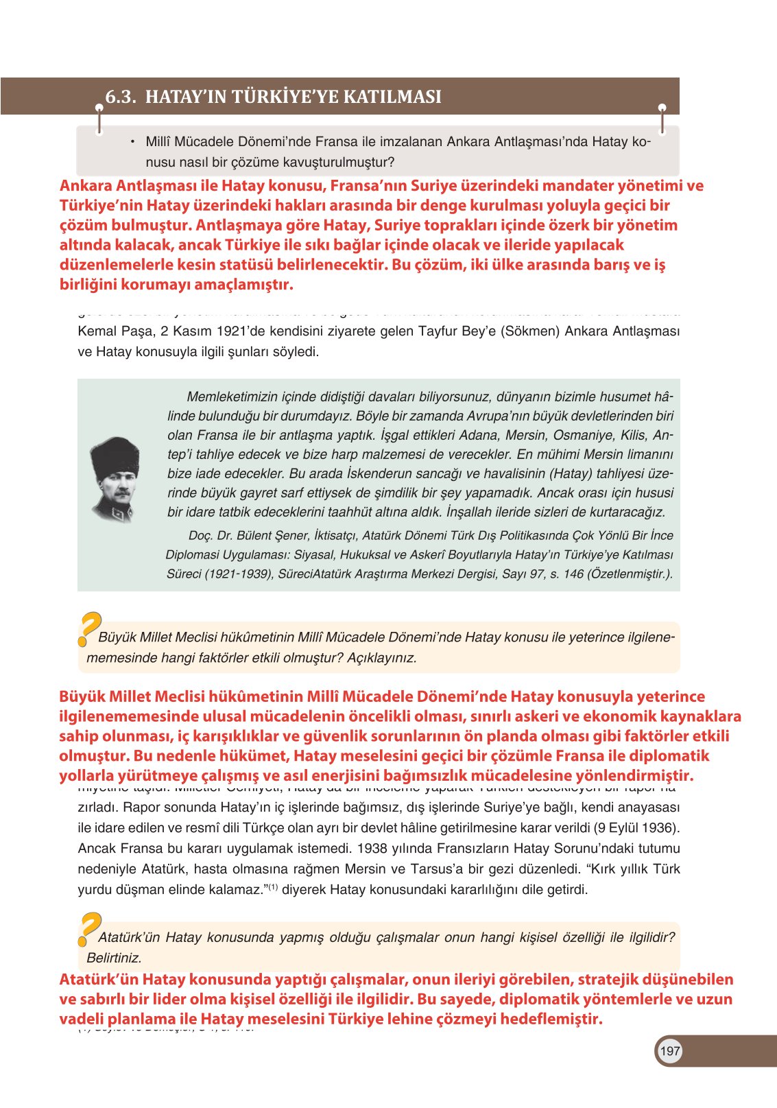 8. Sınıf İnkılap Tarihi Ve Atatürkçülük Ders Kitabı Ders Destek Yayınları Sayfa 197 Cevapları 8. Sınıf İnkılap Tarihi Ve Atatürkçülük Ders Kitabı Ders Destek Yayınları Sayfa 197 Cevapları