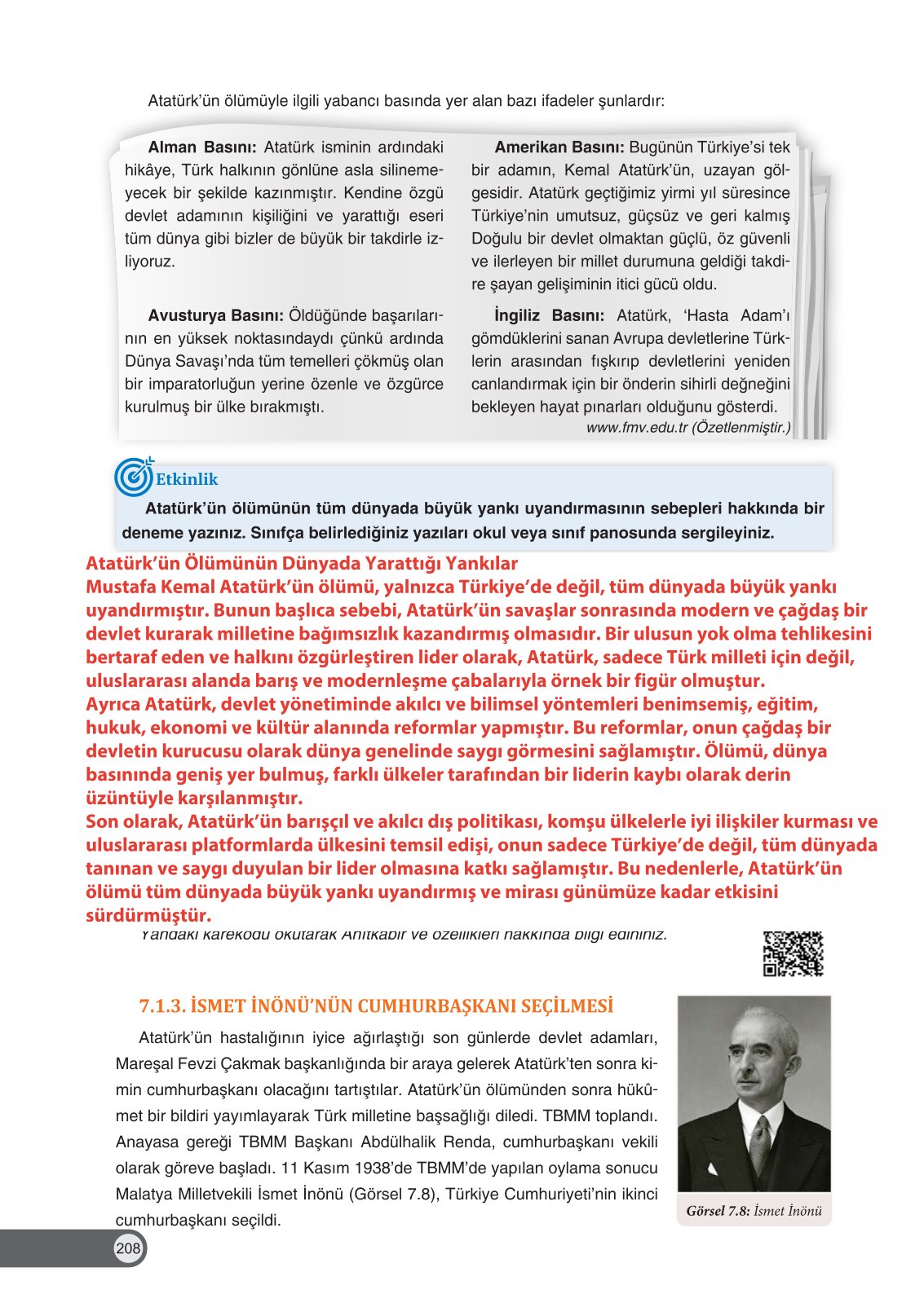 8. Sınıf İnkılap Tarihi Ve Atatürkçülük Ders Kitabı Ders Destek Yayınları Sayfa 208 Cevapları 8. Sınıf İnkılap Tarihi Ve Atatürkçülük Ders Kitabı Ders Destek Yayınları Sayfa 208 Cevapları