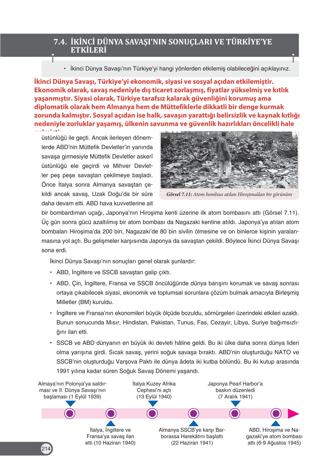 8. Sınıf İnkılap Tarihi Ve Atatürkçülük Ders Kitabı Ders Destek Yayınları Sayfa 214 Cevapları