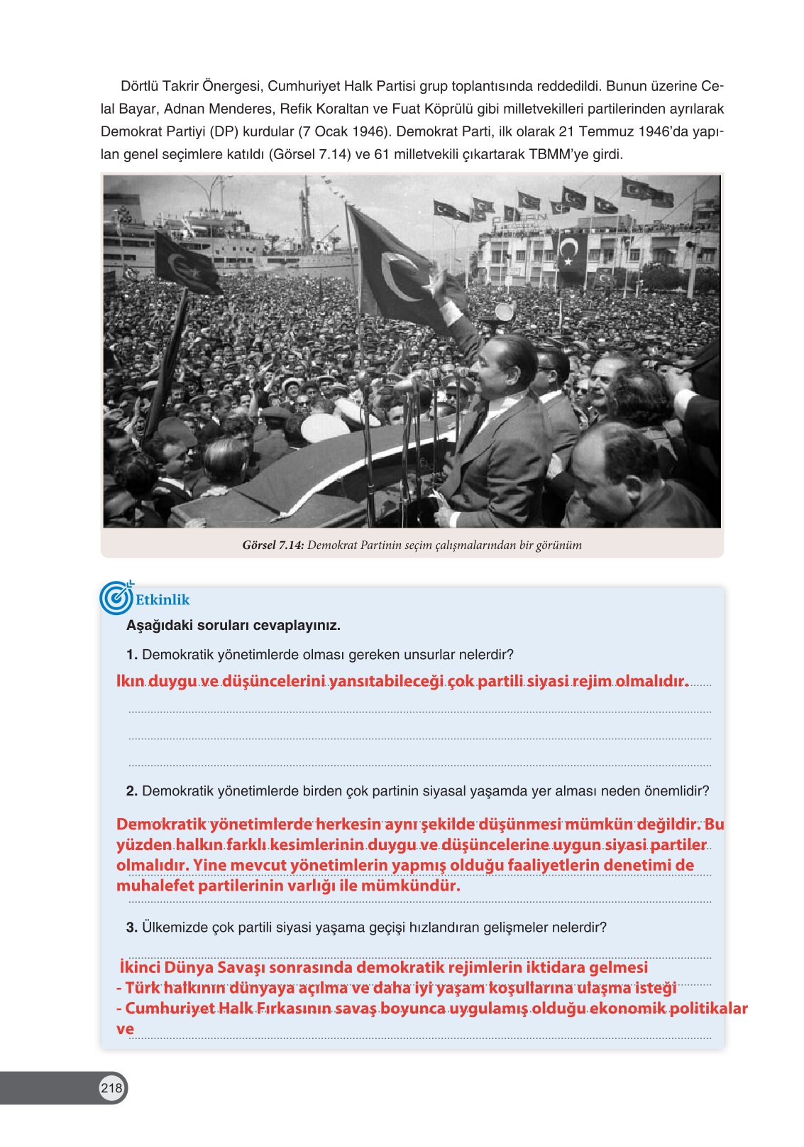 8. Sınıf İnkılap Tarihi Ve Atatürkçülük Ders Kitabı Ders Destek Yayınları Sayfa 218 Cevapları 8. Sınıf İnkılap Tarihi Ve Atatürkçülük Ders Kitabı Ders Destek Yayınları Sayfa 218 Cevapları