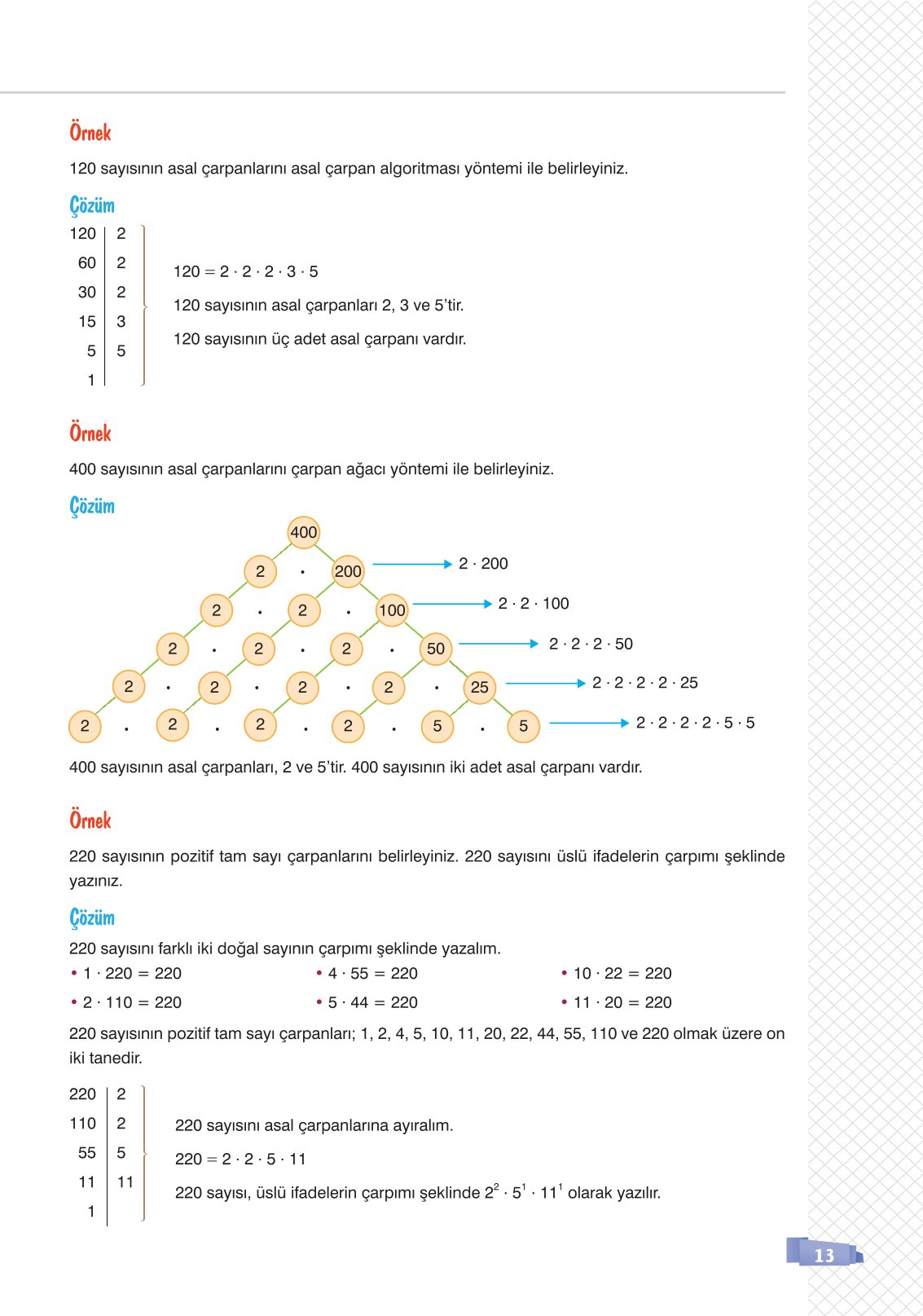 8. Sınıf Matematik Ders Kitabı Sonuç Yayınları Sayfa 13 Cevapları