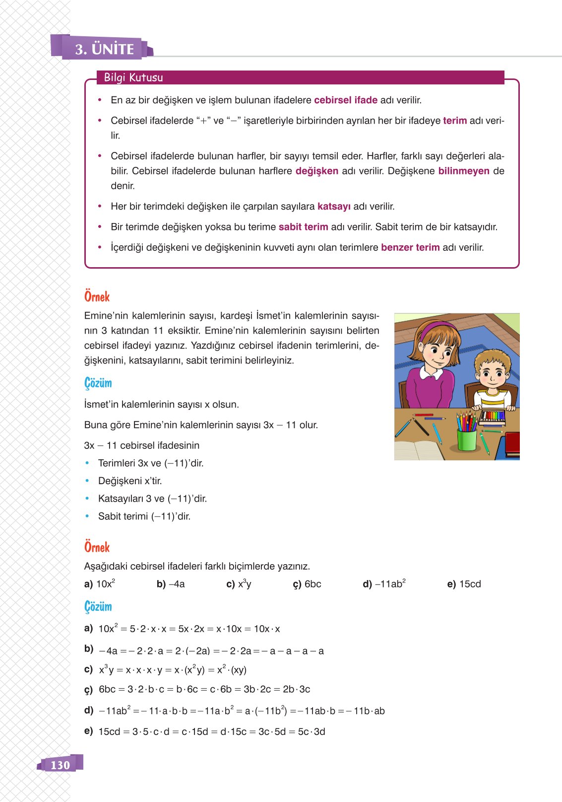8. Sınıf Matematik Ders Kitabı Sonuç Yayınları Sayfa 130 Cevapları 8. Sınıf Matematik Ders Kitabı Sonuç Yayınları Sayfa 130 Cevapları