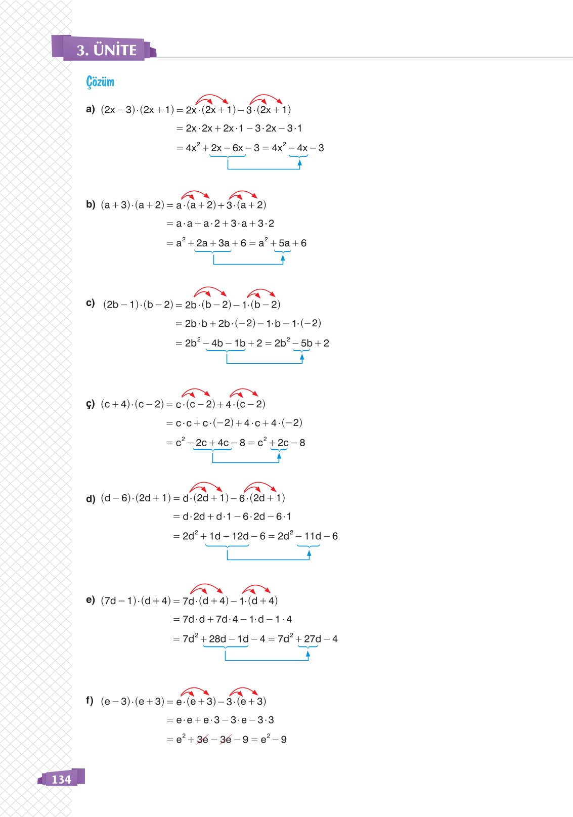 8. Sınıf Matematik Ders Kitabı Sonuç Yayınları Sayfa 134 Cevapları 8. Sınıf Matematik Ders Kitabı Sonuç Yayınları Sayfa 134 Cevapları