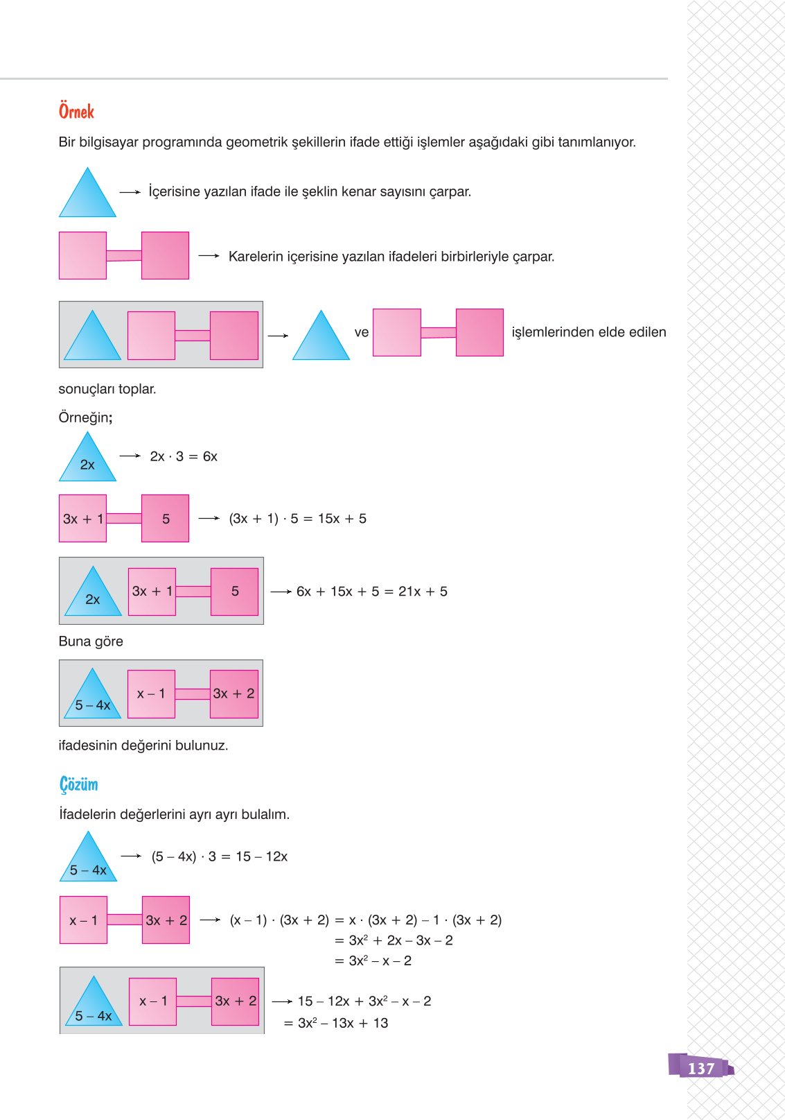8. Sınıf Matematik Ders Kitabı Sonuç Yayınları Sayfa 137 Cevapları