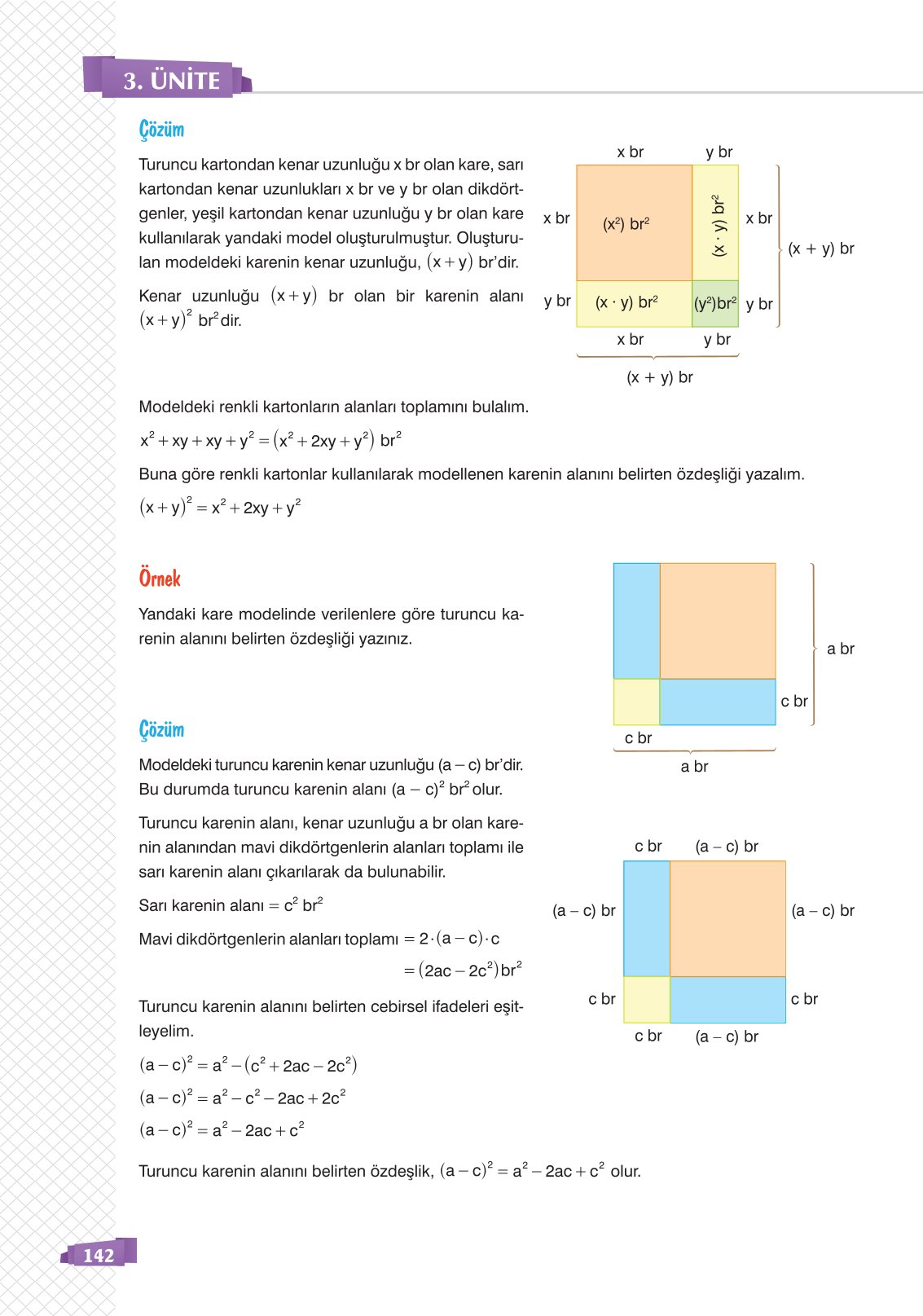 8. Sınıf Matematik Ders Kitabı Sonuç Yayınları Sayfa 142 Cevapları