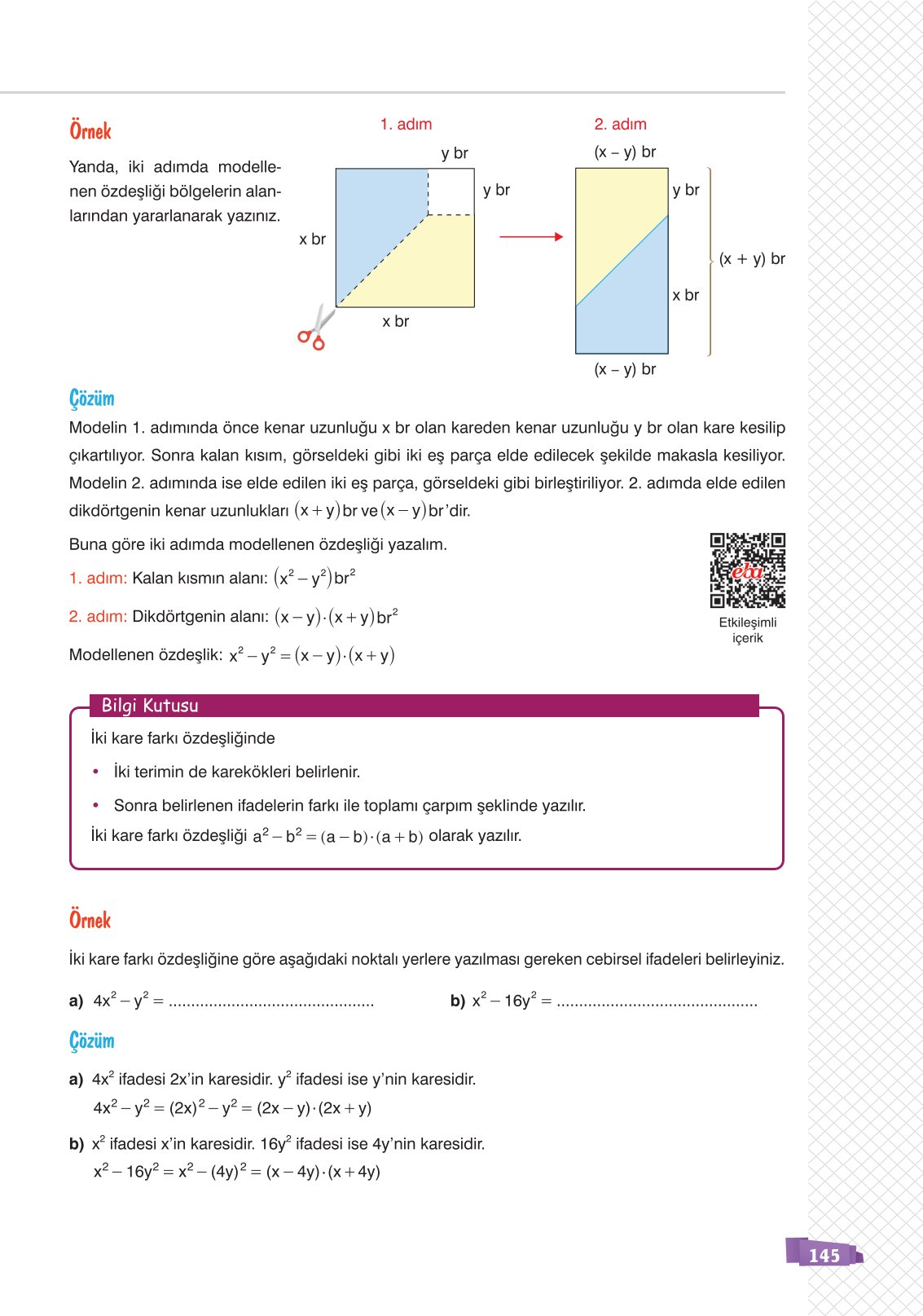 8. Sınıf Matematik Ders Kitabı Sonuç Yayınları Sayfa 145 Cevapları 8. Sınıf Matematik Ders Kitabı Sonuç Yayınları Sayfa 145 Cevapları