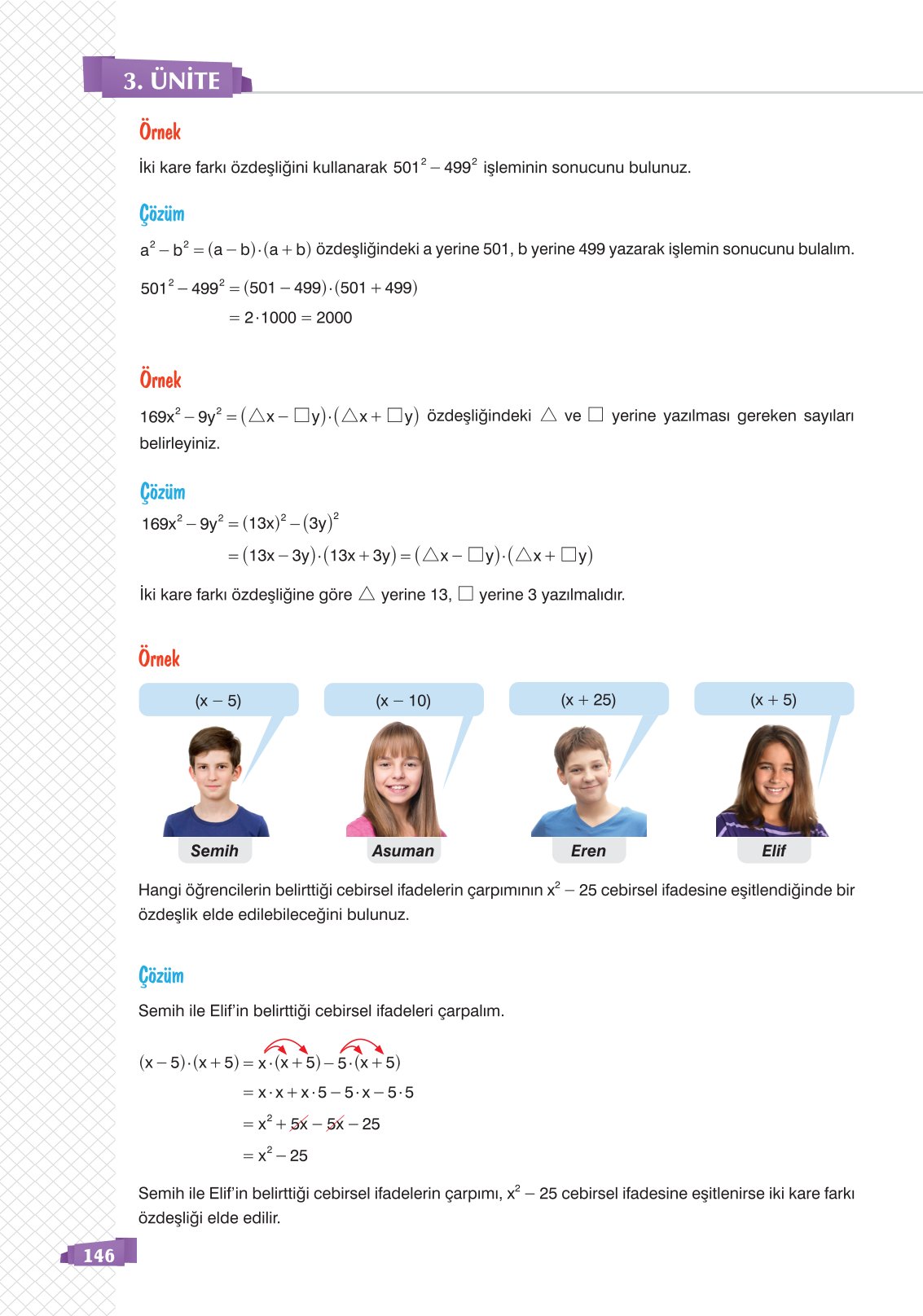 8. Sınıf Matematik Ders Kitabı Sonuç Yayınları Sayfa 146 Cevapları 8. Sınıf Matematik Ders Kitabı Sonuç Yayınları Sayfa 146 Cevapları