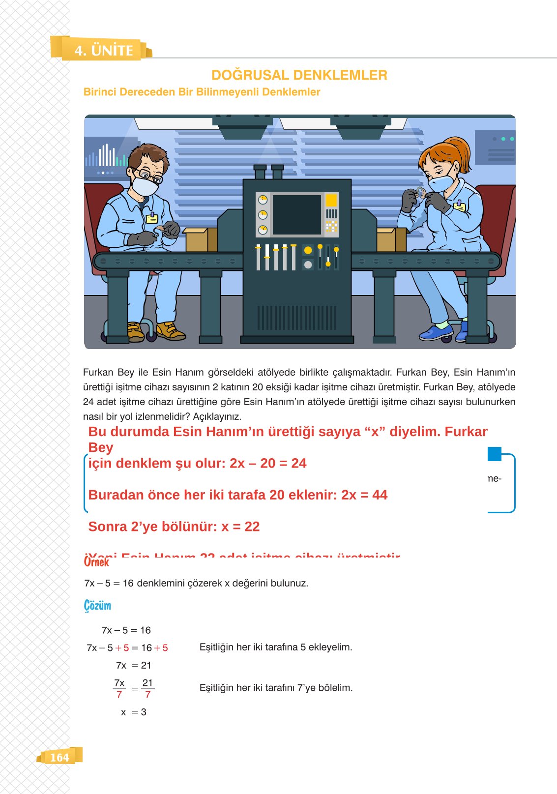 8. Sınıf Matematik Ders Kitabı Sonuç Yayınları Sayfa 164 Cevapları