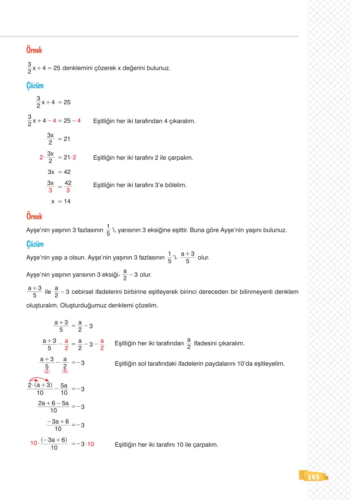 8. Sınıf Matematik Ders Kitabı Sonuç Yayınları Sayfa 165 Cevapları 8. Sınıf Matematik Ders Kitabı Sonuç Yayınları Sayfa 165 Cevapları