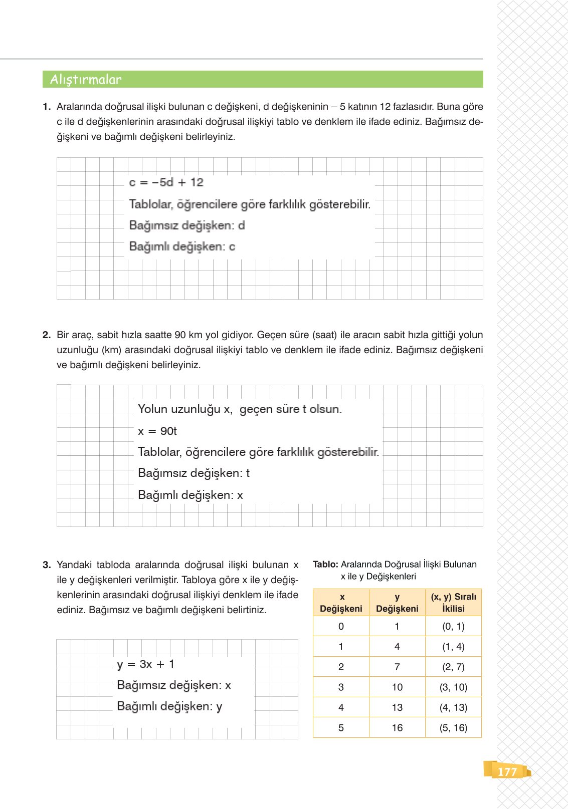 8. Sınıf Matematik Ders Kitabı Sonuç Yayınları Sayfa 177 Cevapları