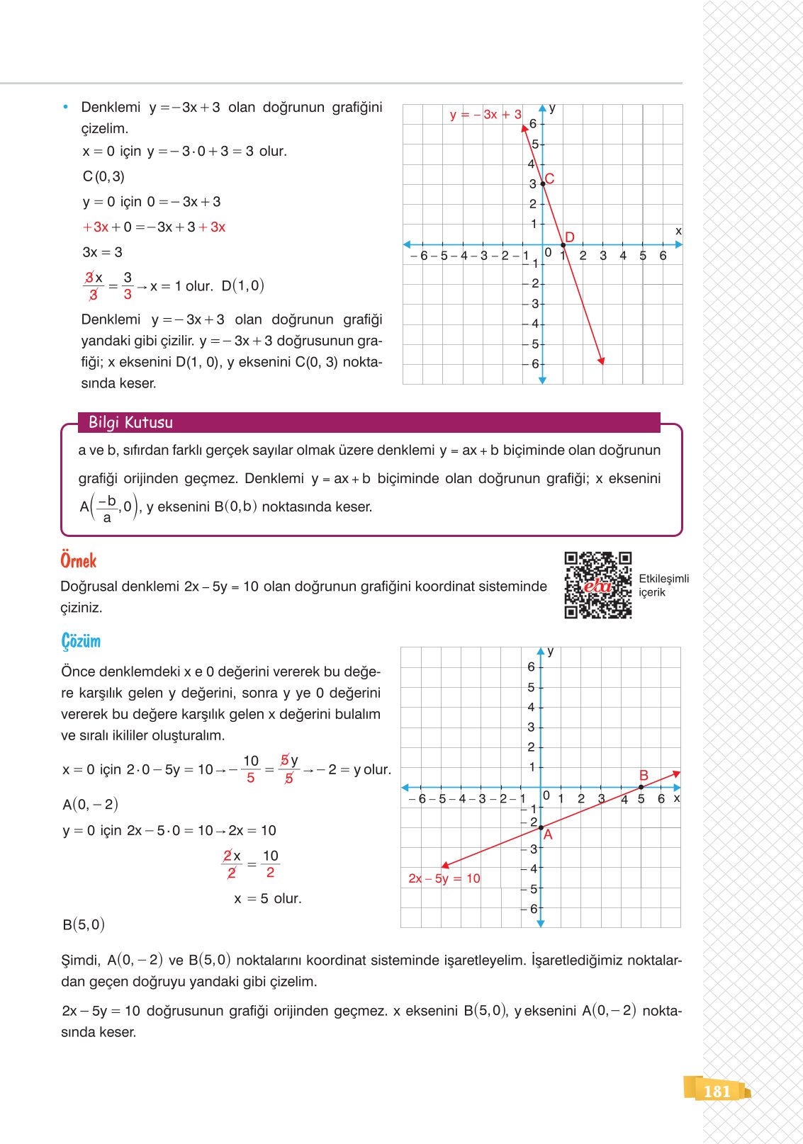 8. Sınıf Matematik Ders Kitabı Sonuç Yayınları Sayfa 181 Cevapları