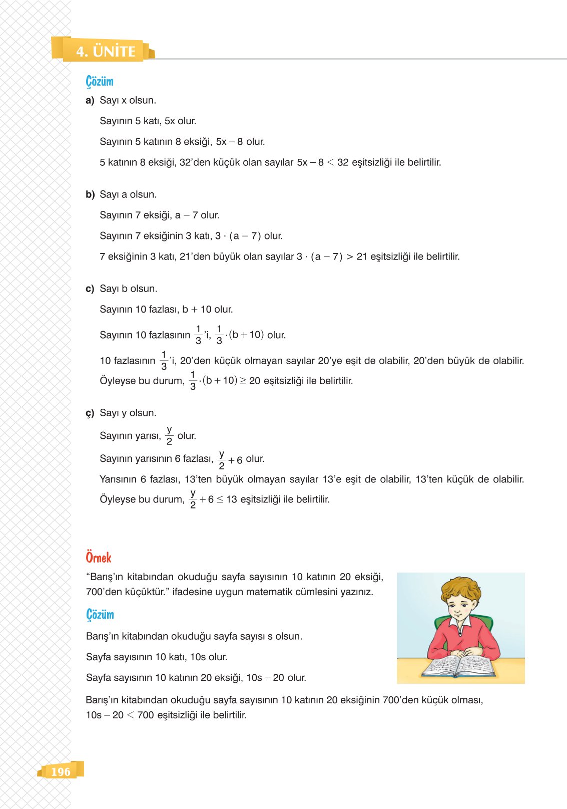 8. Sınıf Matematik Ders Kitabı Sonuç Yayınları Sayfa 196 Cevapları 8. Sınıf Matematik Ders Kitabı Sonuç Yayınları Sayfa 196 Cevapları