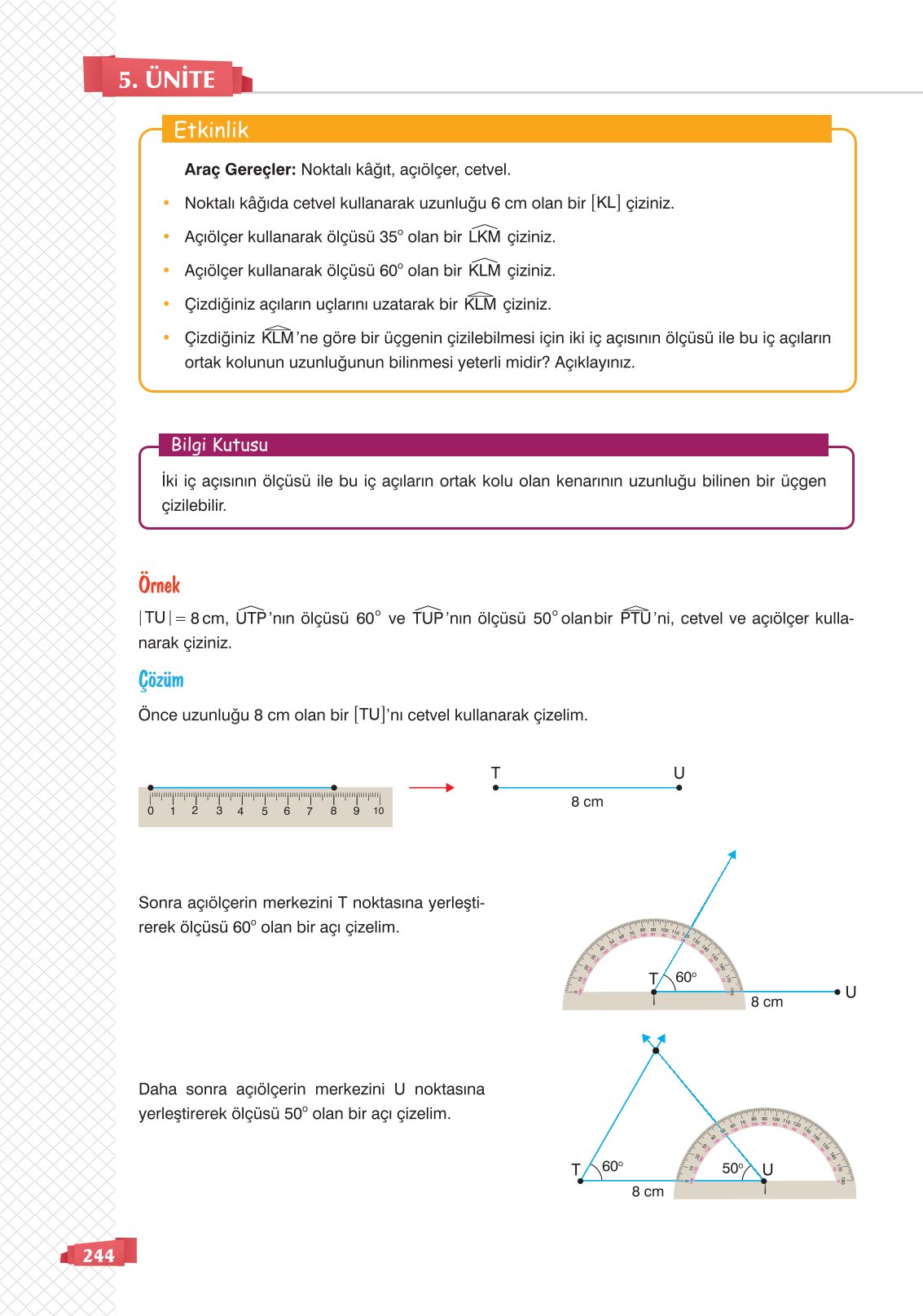 8. Sınıf Matematik Ders Kitabı Sonuç Yayınları Sayfa 244 Cevapları
