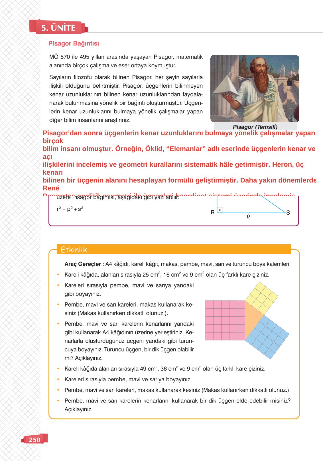 8. Sınıf Matematik Ders Kitabı Sonuç Yayınları Sayfa 250 Cevapları 8. Sınıf Matematik Ders Kitabı Sonuç Yayınları Sayfa 250 Cevapları