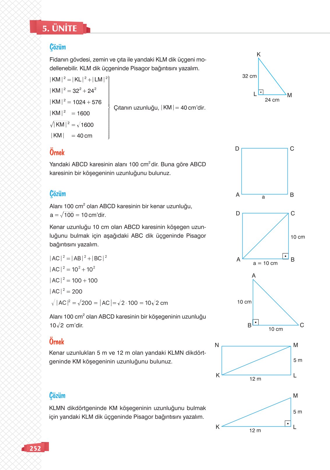 8. Sınıf Matematik Ders Kitabı Sonuç Yayınları Sayfa 252 Cevapları