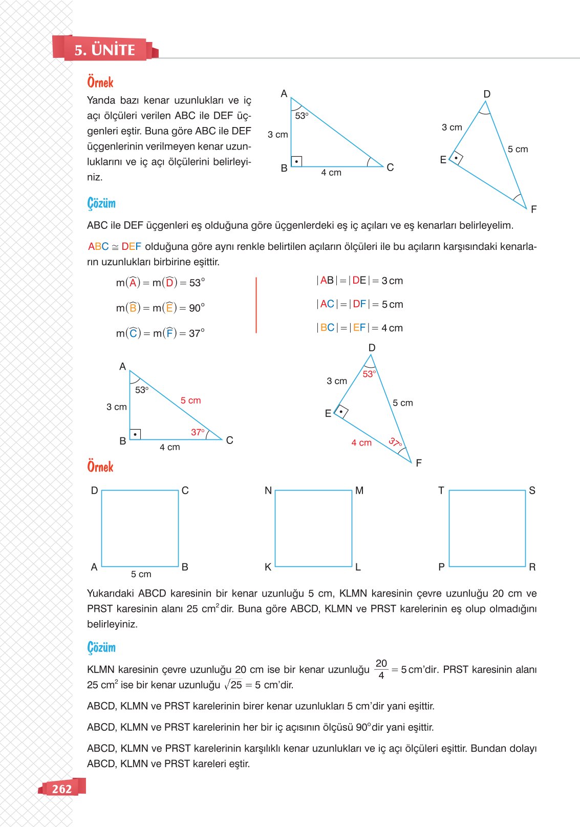 8. Sınıf Matematik Ders Kitabı Sonuç Yayınları Sayfa 262 Cevapları 8. Sınıf Matematik Ders Kitabı Sonuç Yayınları Sayfa 262 Cevapları