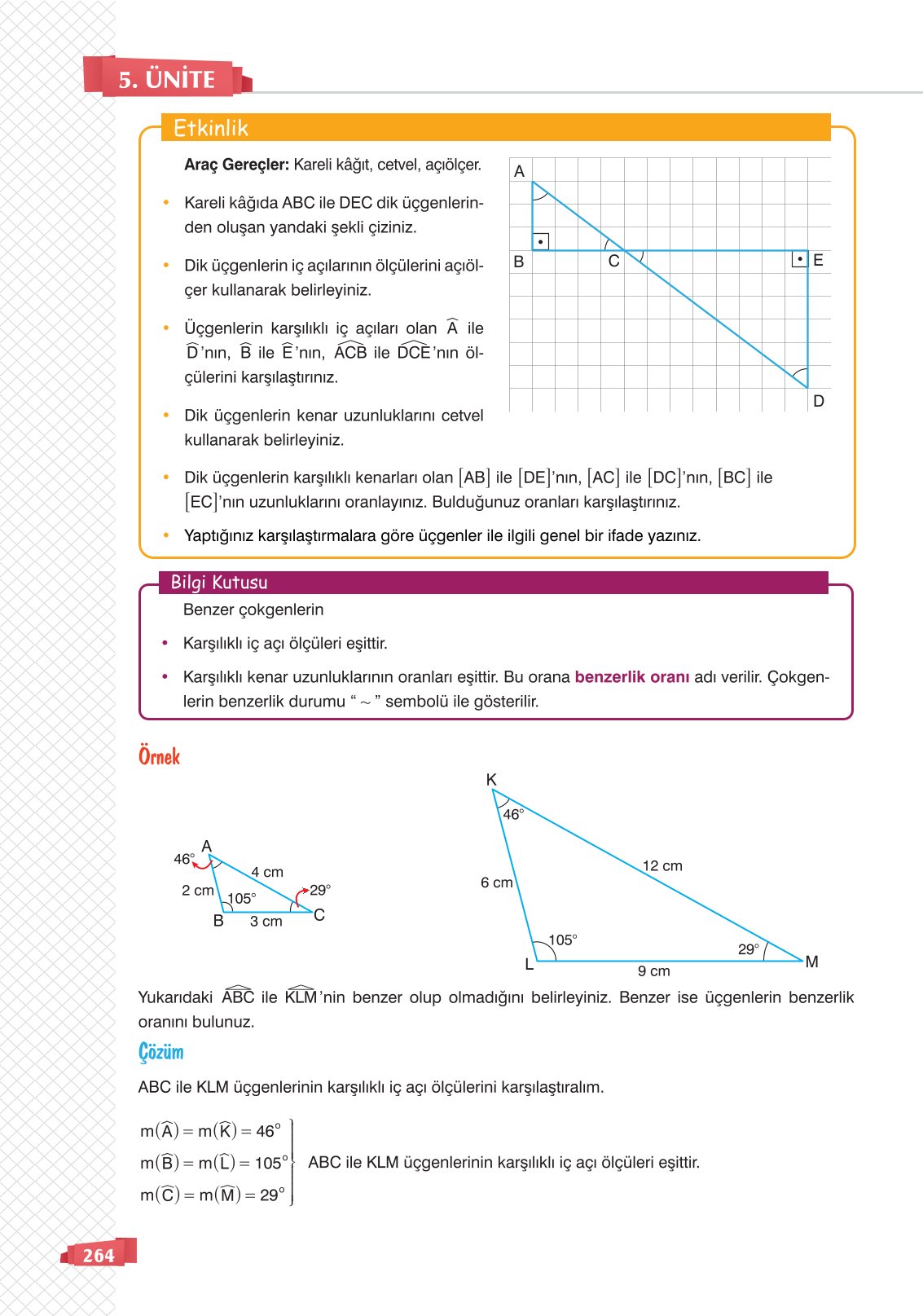 8. Sınıf Matematik Ders Kitabı Sonuç Yayınları Sayfa 264 Cevapları 8. Sınıf Matematik Ders Kitabı Sonuç Yayınları Sayfa 264 Cevapları