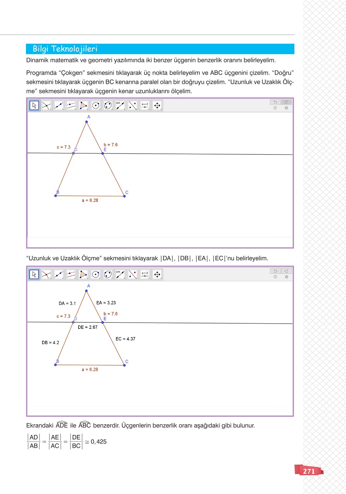 8. Sınıf Matematik Ders Kitabı Sonuç Yayınları Sayfa 271 Cevapları