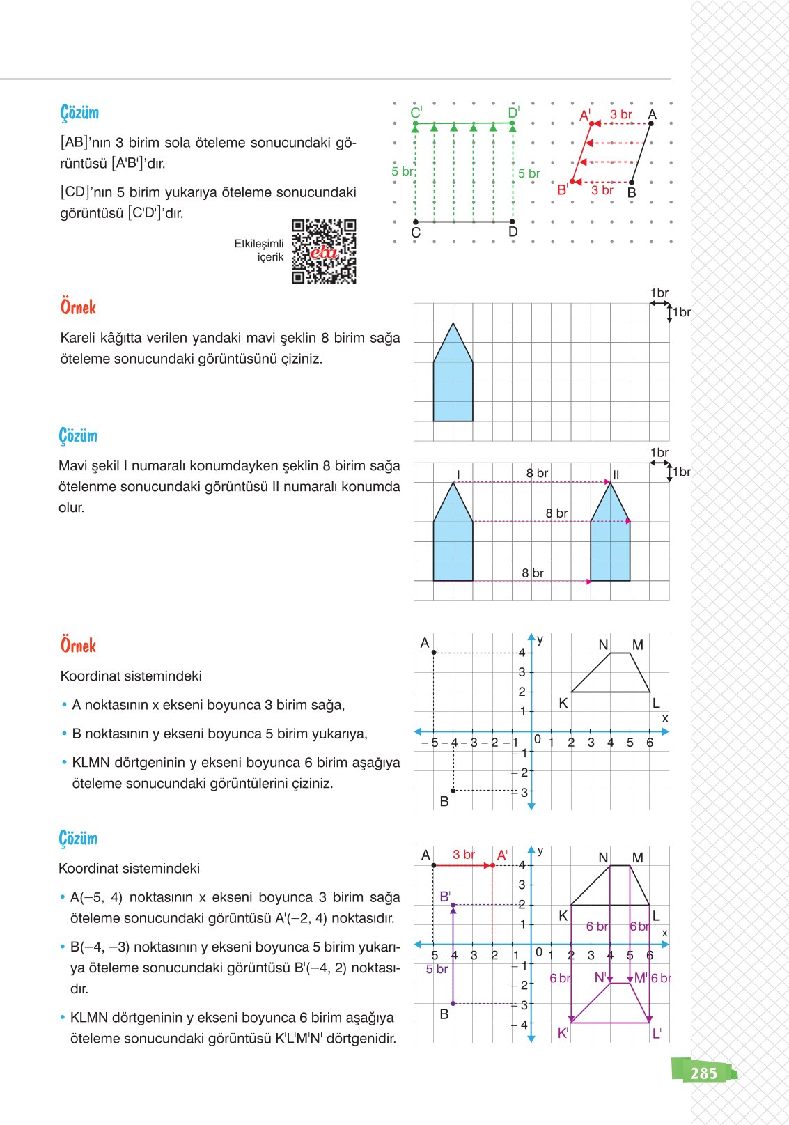 8. Sınıf Matematik Ders Kitabı Sonuç Yayınları Sayfa 285 Cevapları