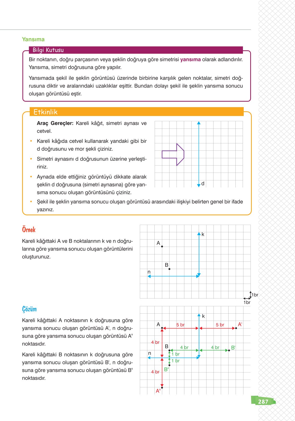 8. Sınıf Matematik Ders Kitabı Sonuç Yayınları Sayfa 287 Cevapları