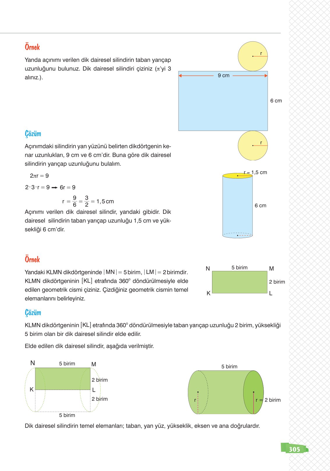 8. Sınıf Matematik Ders Kitabı Sonuç Yayınları Sayfa 305 Cevapları
