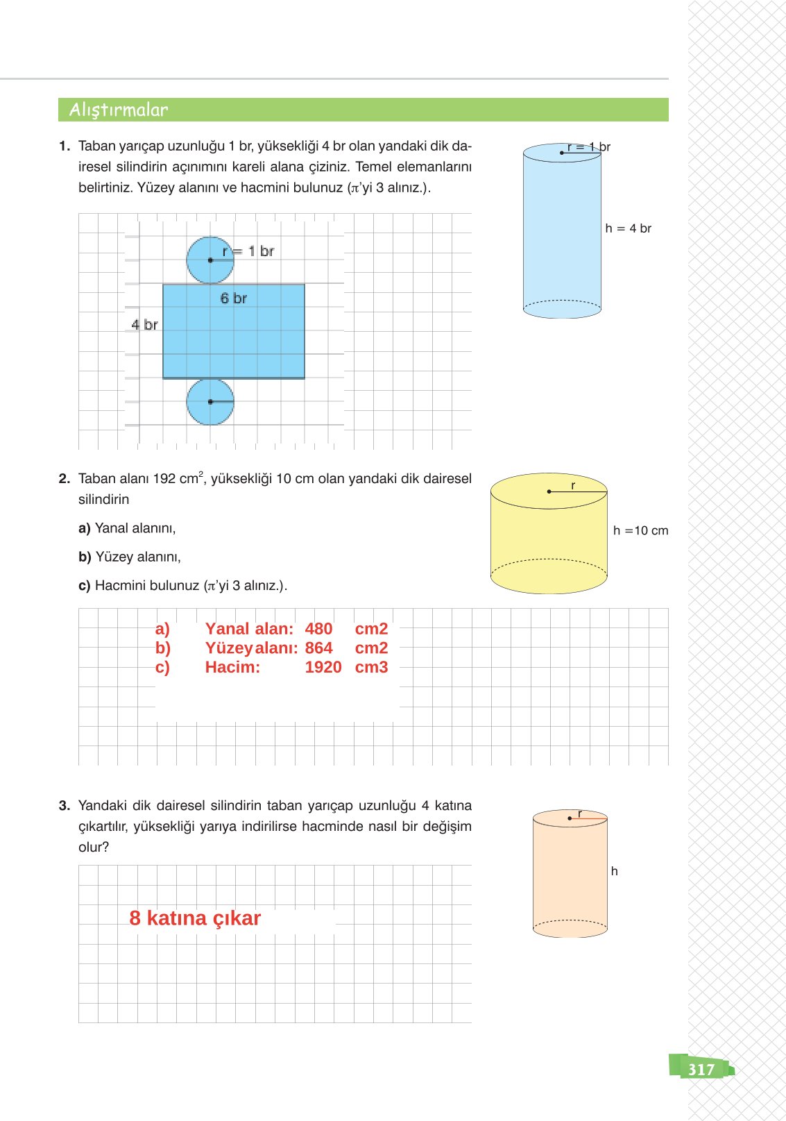 8. Sınıf Matematik Ders Kitabı Sonuç Yayınları Sayfa 317 Cevapları 8. Sınıf Matematik Ders Kitabı Sonuç Yayınları Sayfa 317 Cevapları