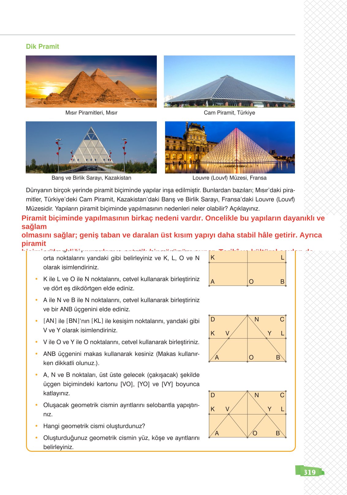 8. Sınıf Matematik Ders Kitabı Sonuç Yayınları Sayfa 319 Cevapları