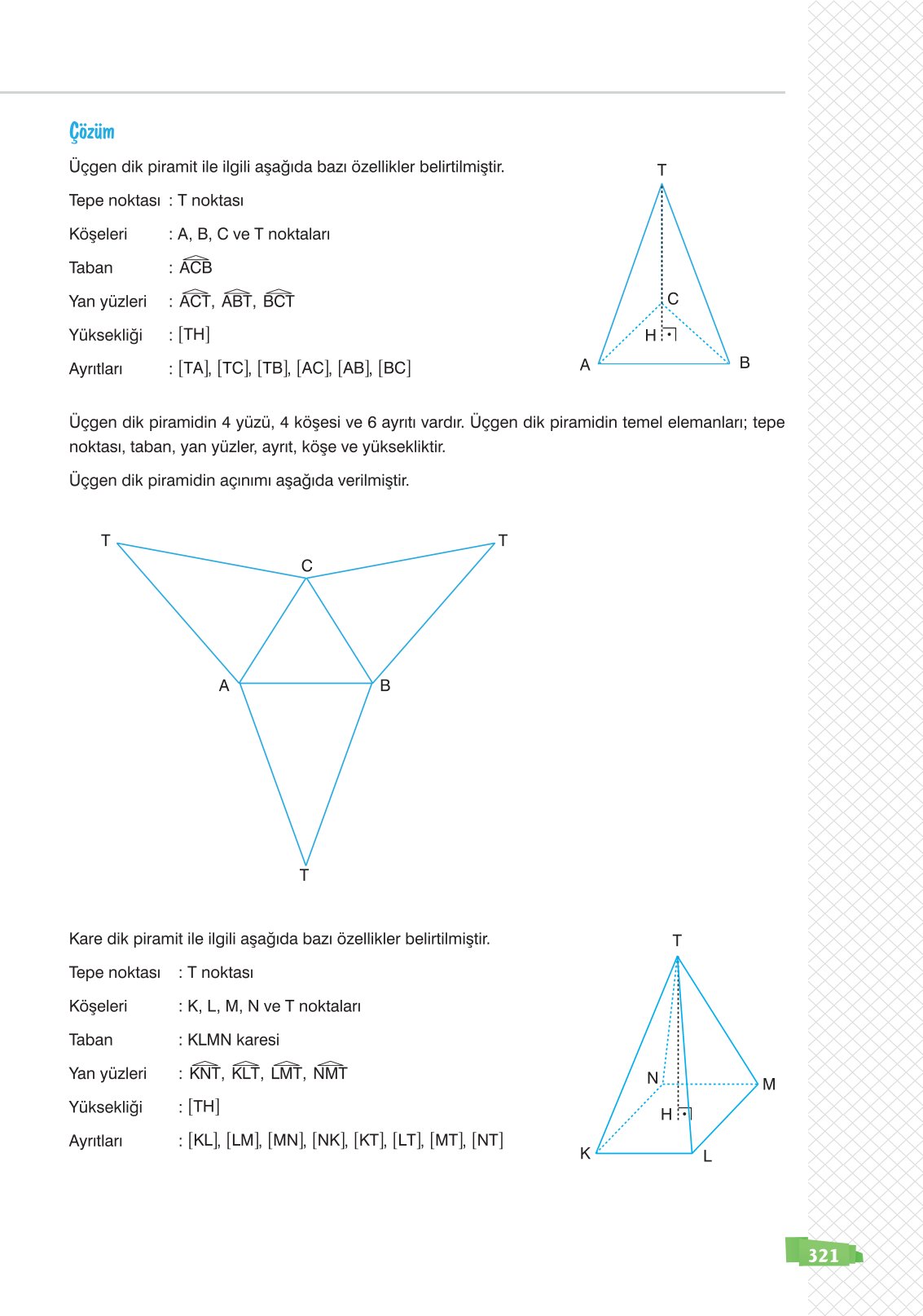 8. Sınıf Matematik Ders Kitabı Sonuç Yayınları Sayfa 321 Cevapları