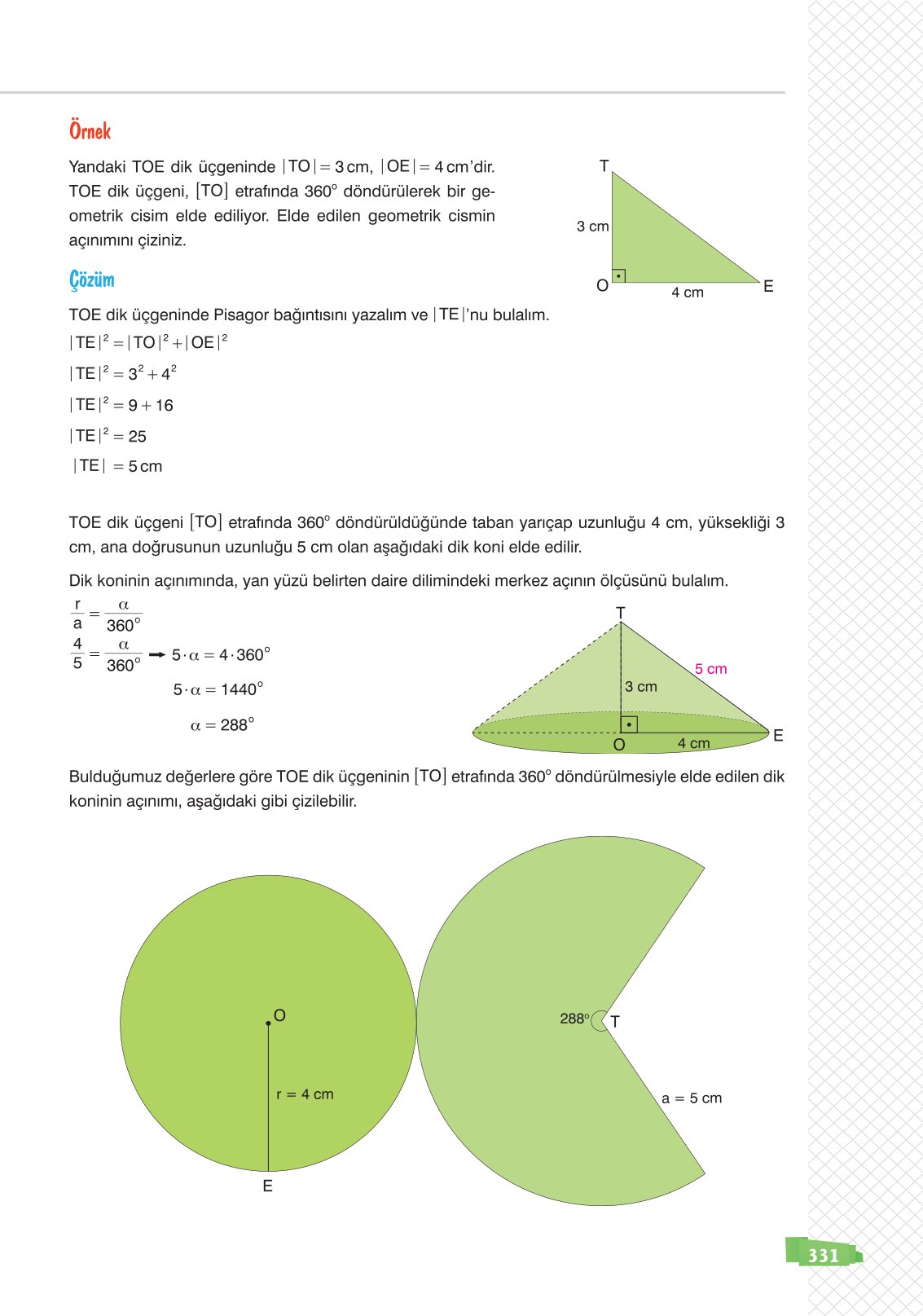 8. Sınıf Matematik Ders Kitabı Sonuç Yayınları Sayfa 331 Cevapları