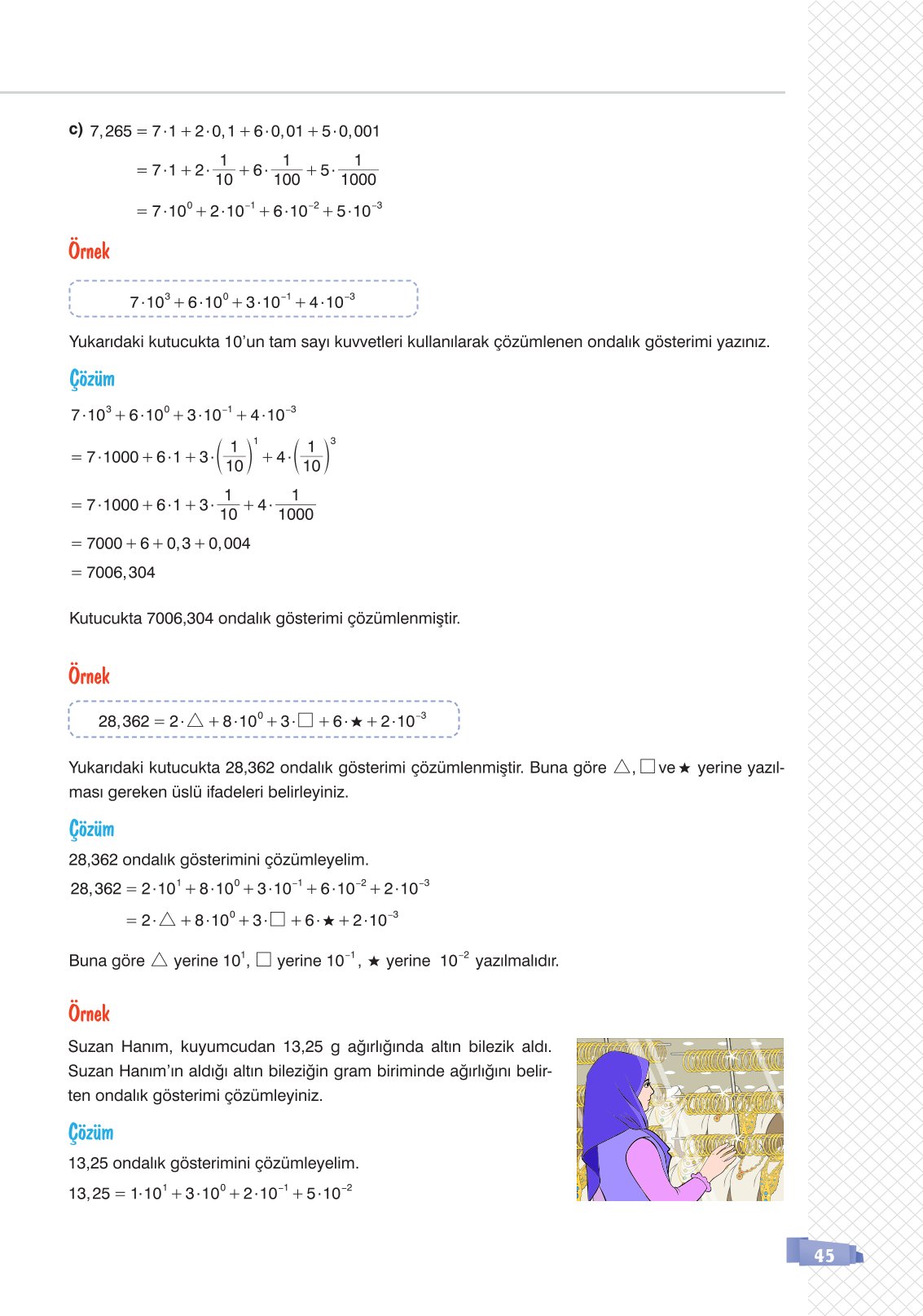 8. Sınıf Matematik Ders Kitabı Sonuç Yayınları Sayfa 45 Cevapları