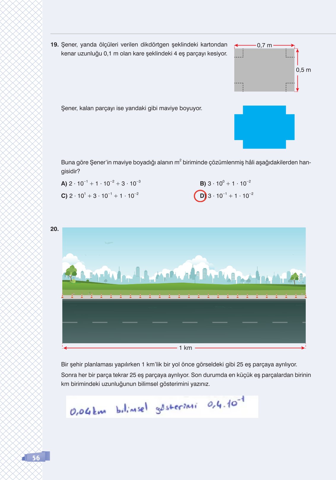 8. Sınıf Matematik Ders Kitabı Sonuç Yayınları Sayfa 56 Cevapları 8. Sınıf Matematik Ders Kitabı Sonuç Yayınları Sayfa 56 Cevapları