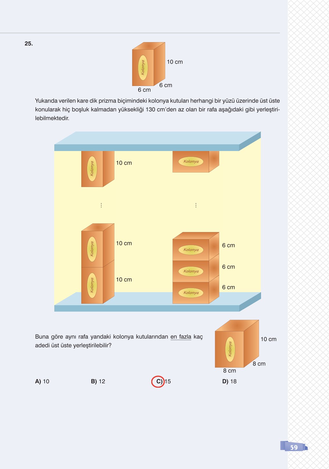 8. Sınıf Matematik Ders Kitabı Sonuç Yayınları Sayfa 59 Cevapları