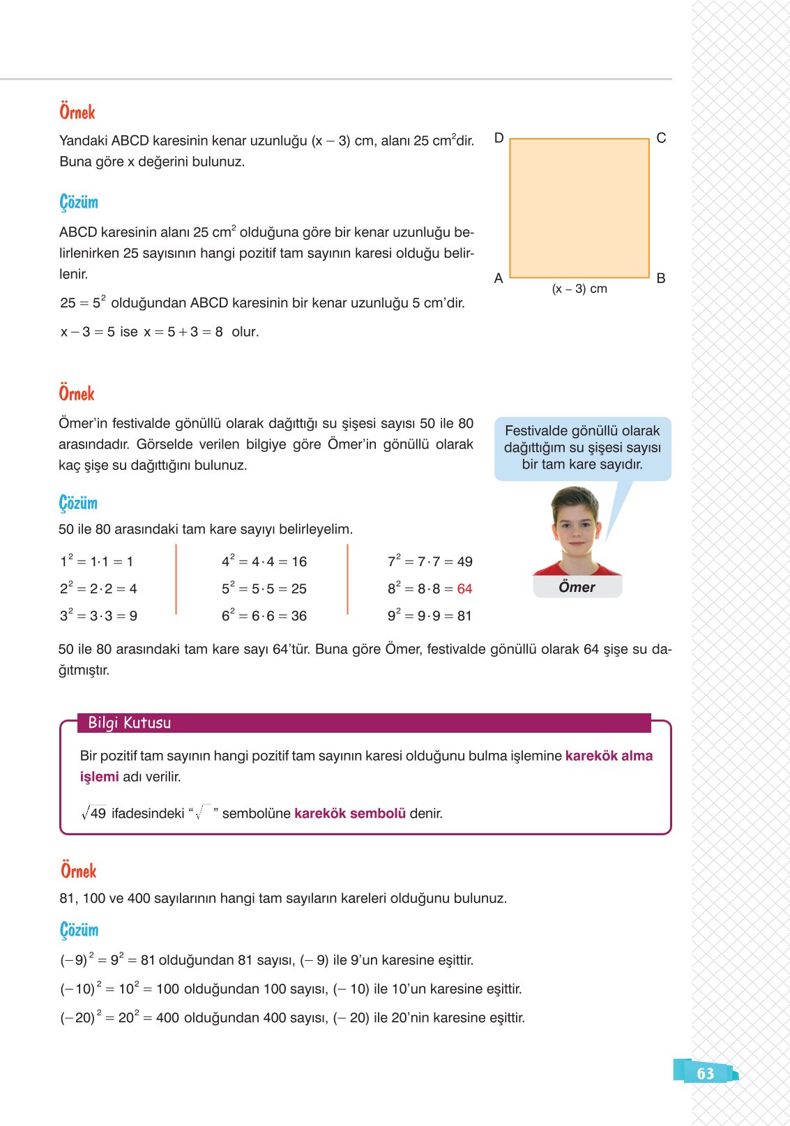 8. Sınıf Matematik Ders Kitabı Sonuç Yayınları Sayfa 63 Cevapları 8. Sınıf Matematik Ders Kitabı Sonuç Yayınları Sayfa 63 Cevapları