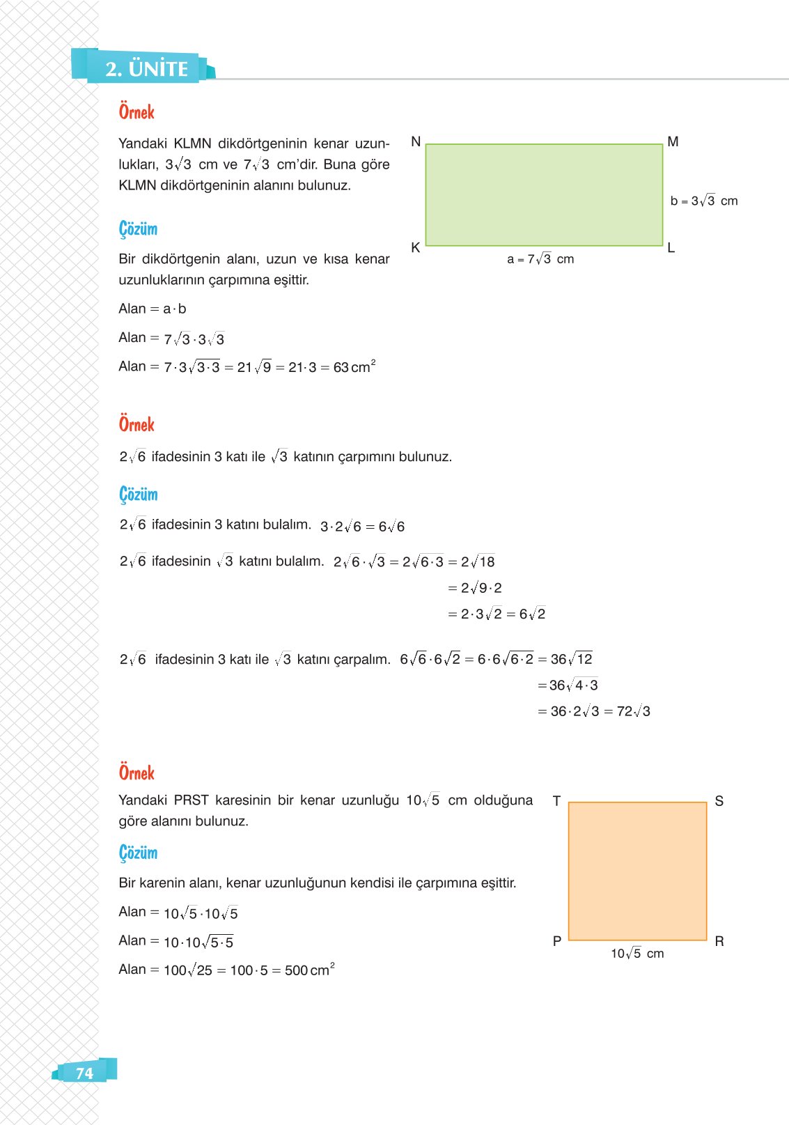 8. Sınıf Matematik Ders Kitabı Sonuç Yayınları Sayfa 74 Cevapları 8. Sınıf Matematik Ders Kitabı Sonuç Yayınları Sayfa 74 Cevapları