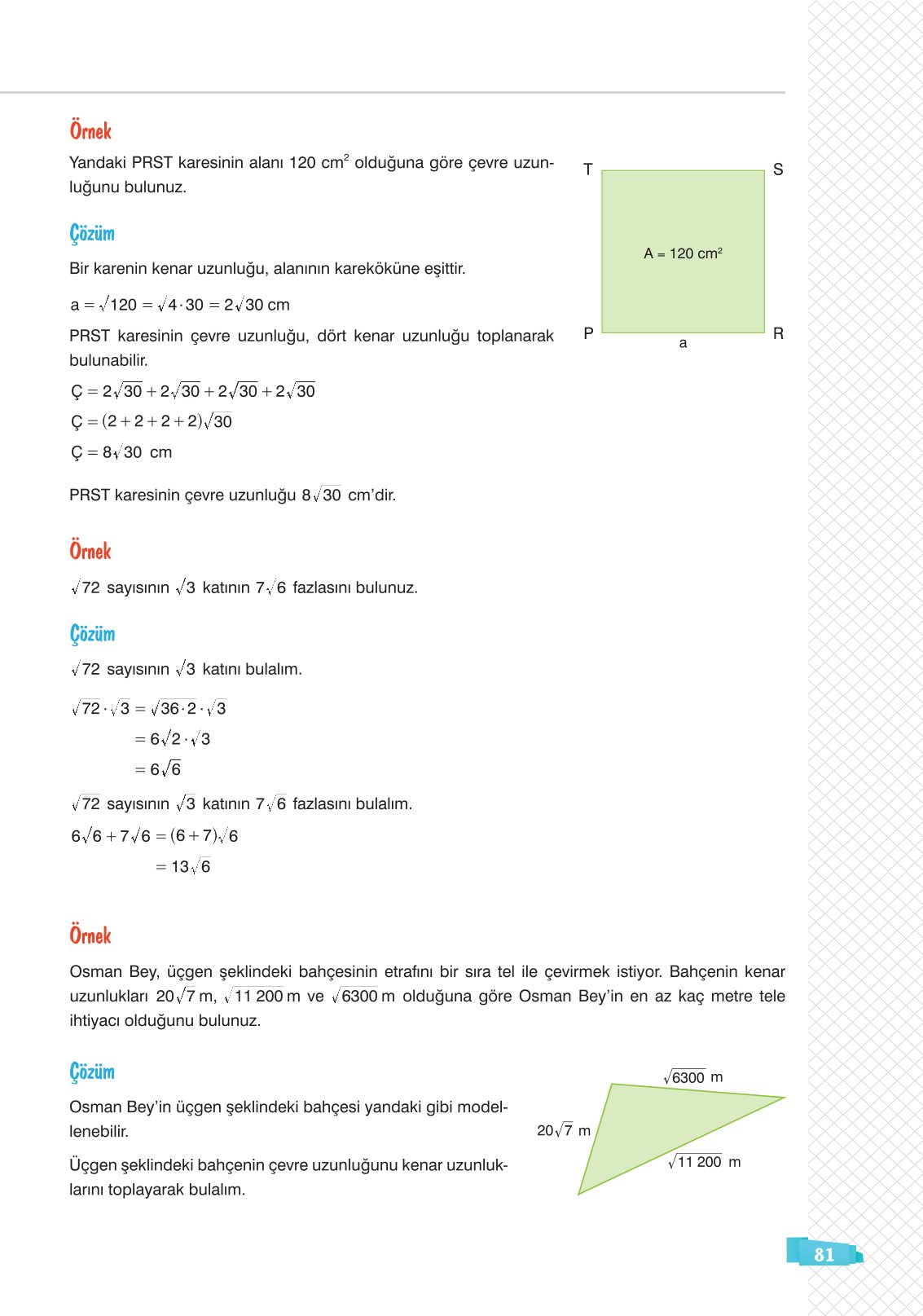 8. Sınıf Matematik Ders Kitabı Sonuç Yayınları Sayfa 81 Cevapları