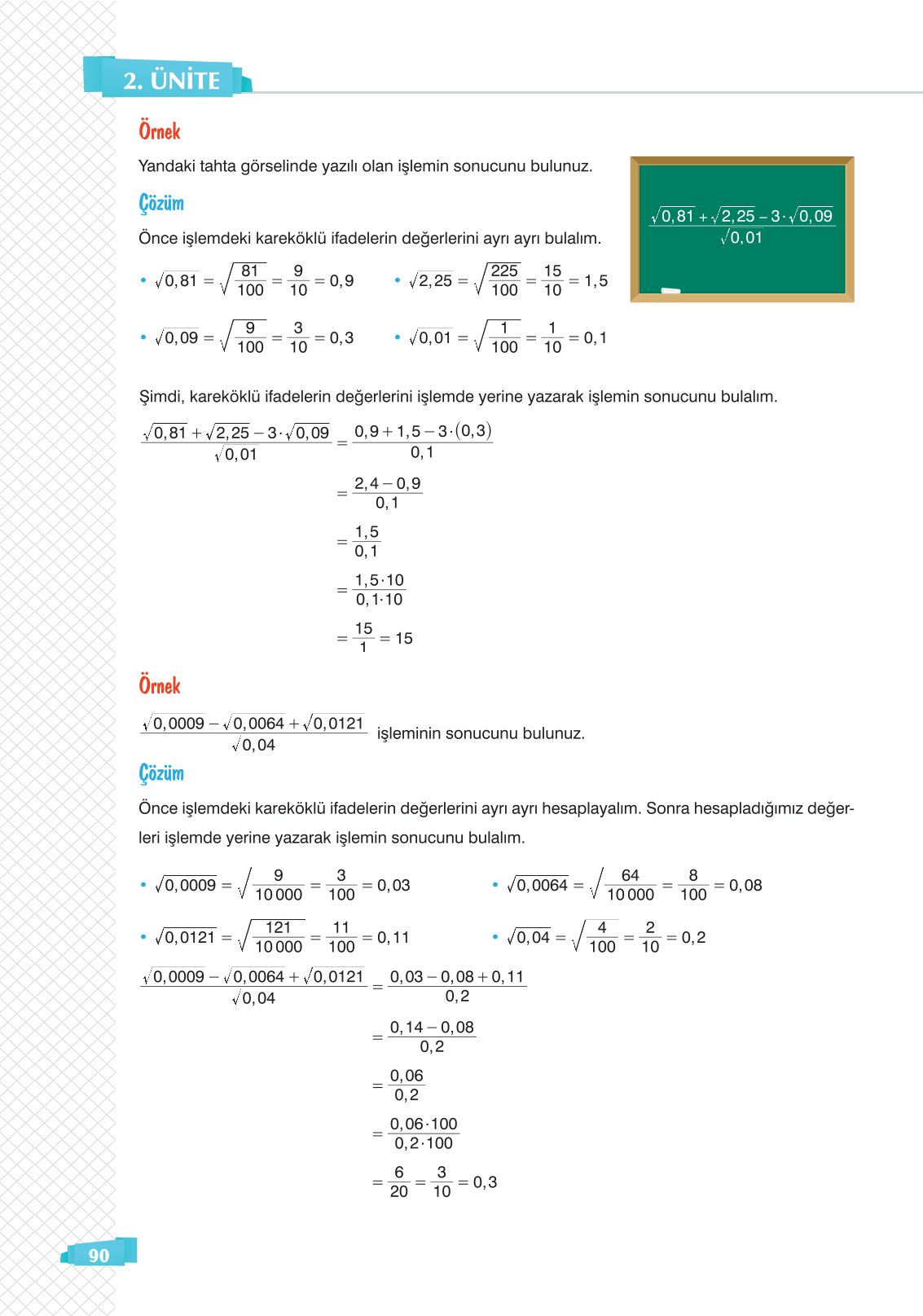8. Sınıf Matematik Ders Kitabı Sonuç Yayınları Sayfa 90 Cevapları 8. Sınıf Matematik Ders Kitabı Sonuç Yayınları Sayfa 90 Cevapları