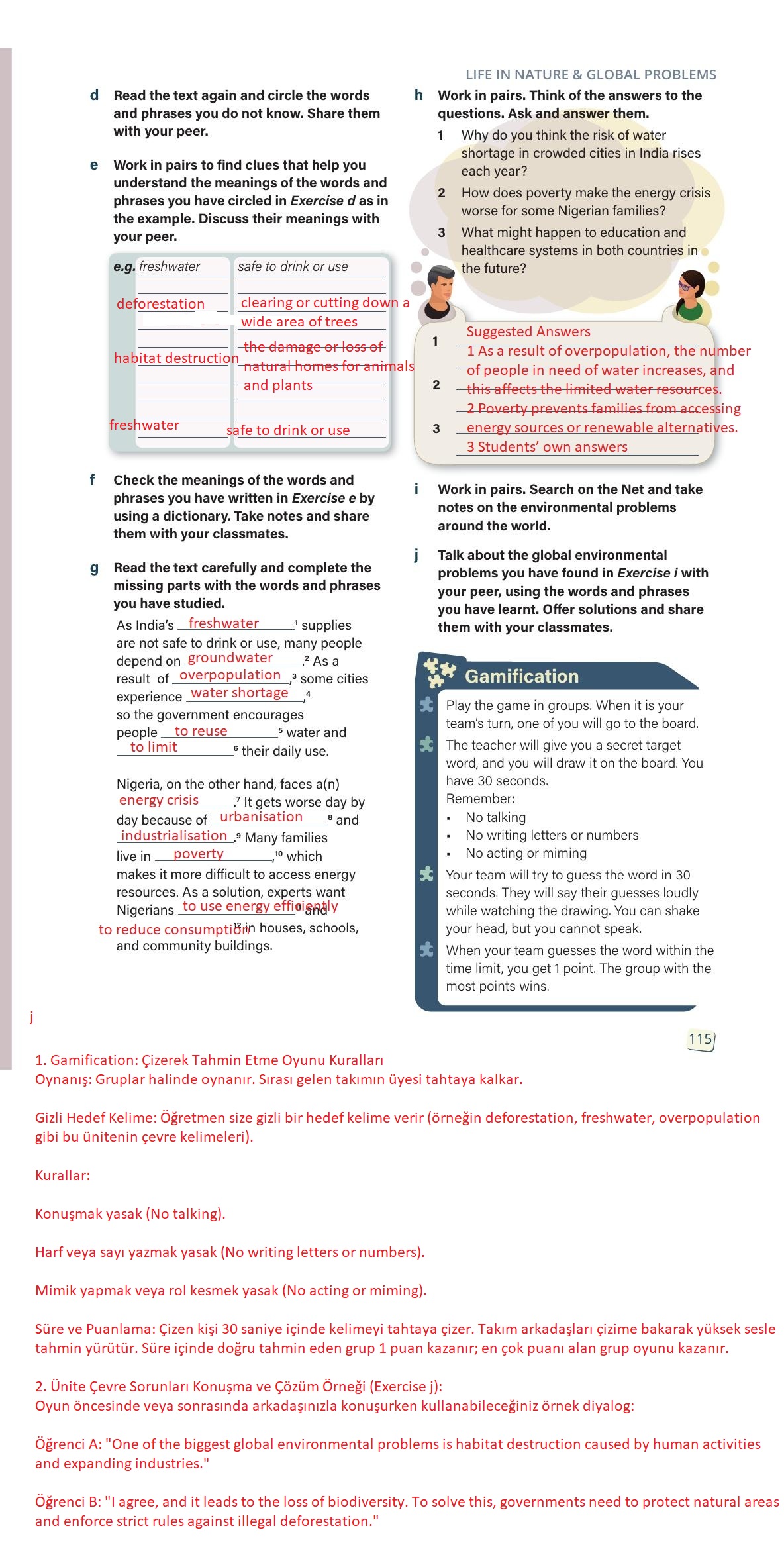 10. Sınıf Stepwise İngilizce Ders Kitabı Sayfa 115 Cevapları