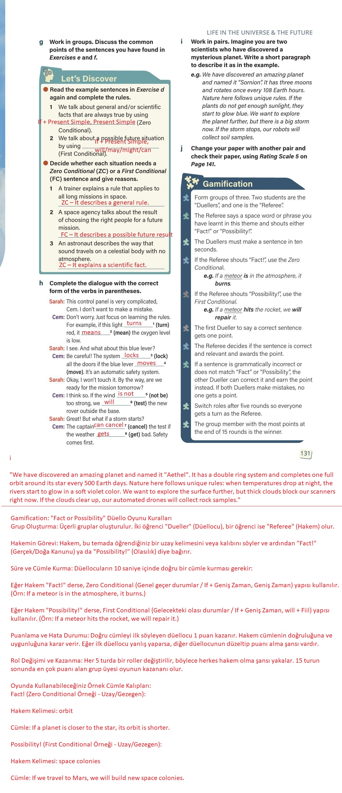 10. Sınıf Stepwise İngilizce Ders Kitabı Sayfa 131 Cevapları 10. Sınıf Stepwise İngilizce Ders Kitabı Sayfa 131 Cevapları