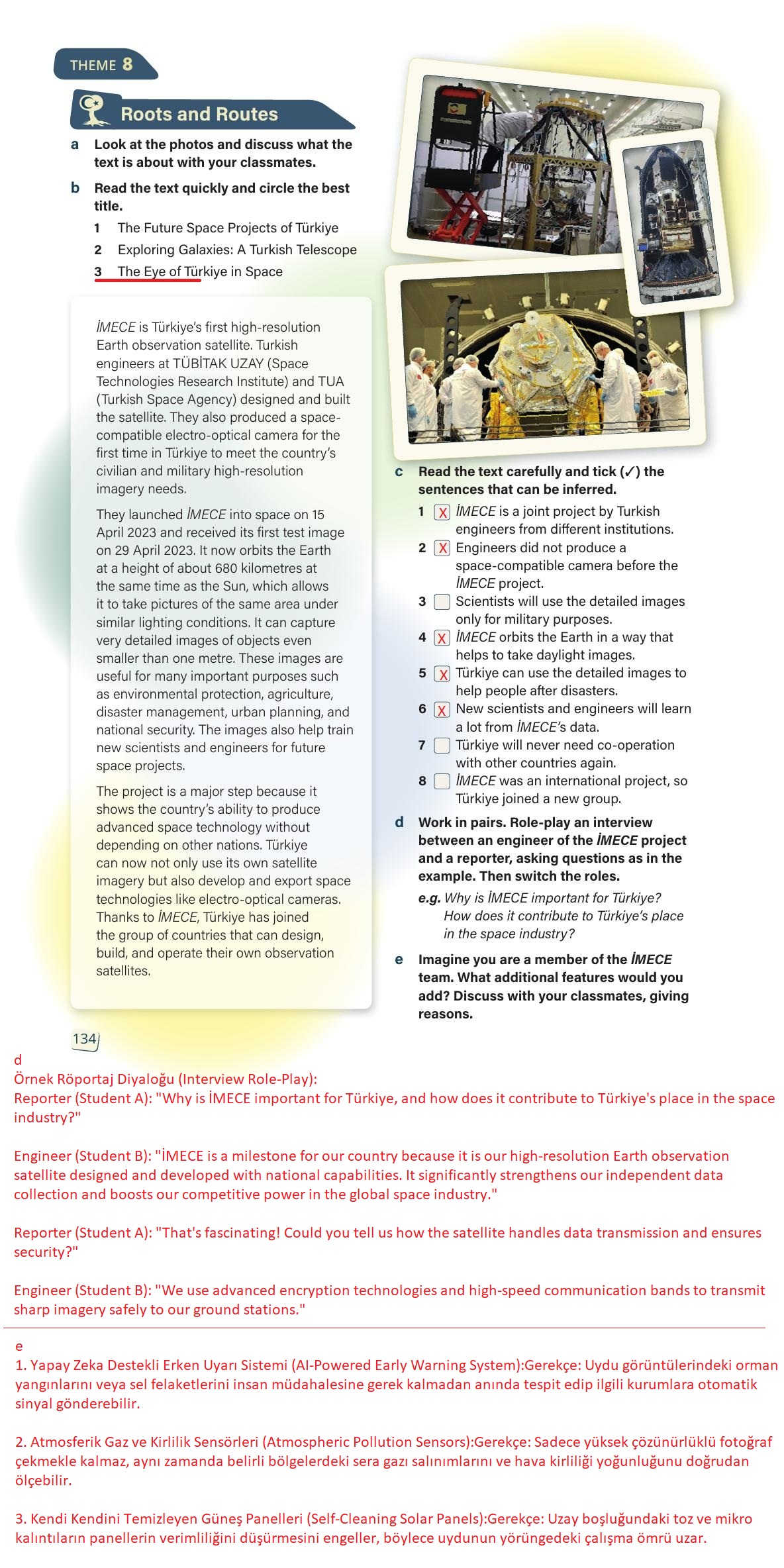 10. Sınıf Stepwise İngilizce Ders Kitabı Sayfa 134 Cevapları 10. Sınıf Stepwise İngilizce Ders Kitabı Sayfa 134 Cevapları