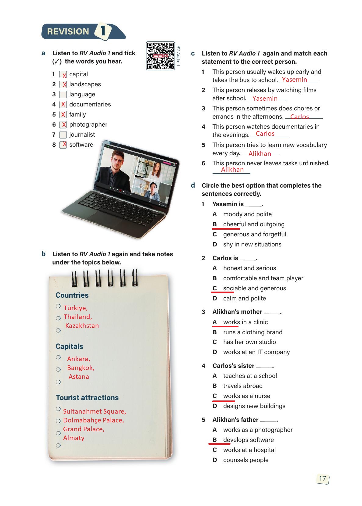 10. Sınıf Stepwise İngilizce Ders Kitabı Sayfa 17 Cevapları