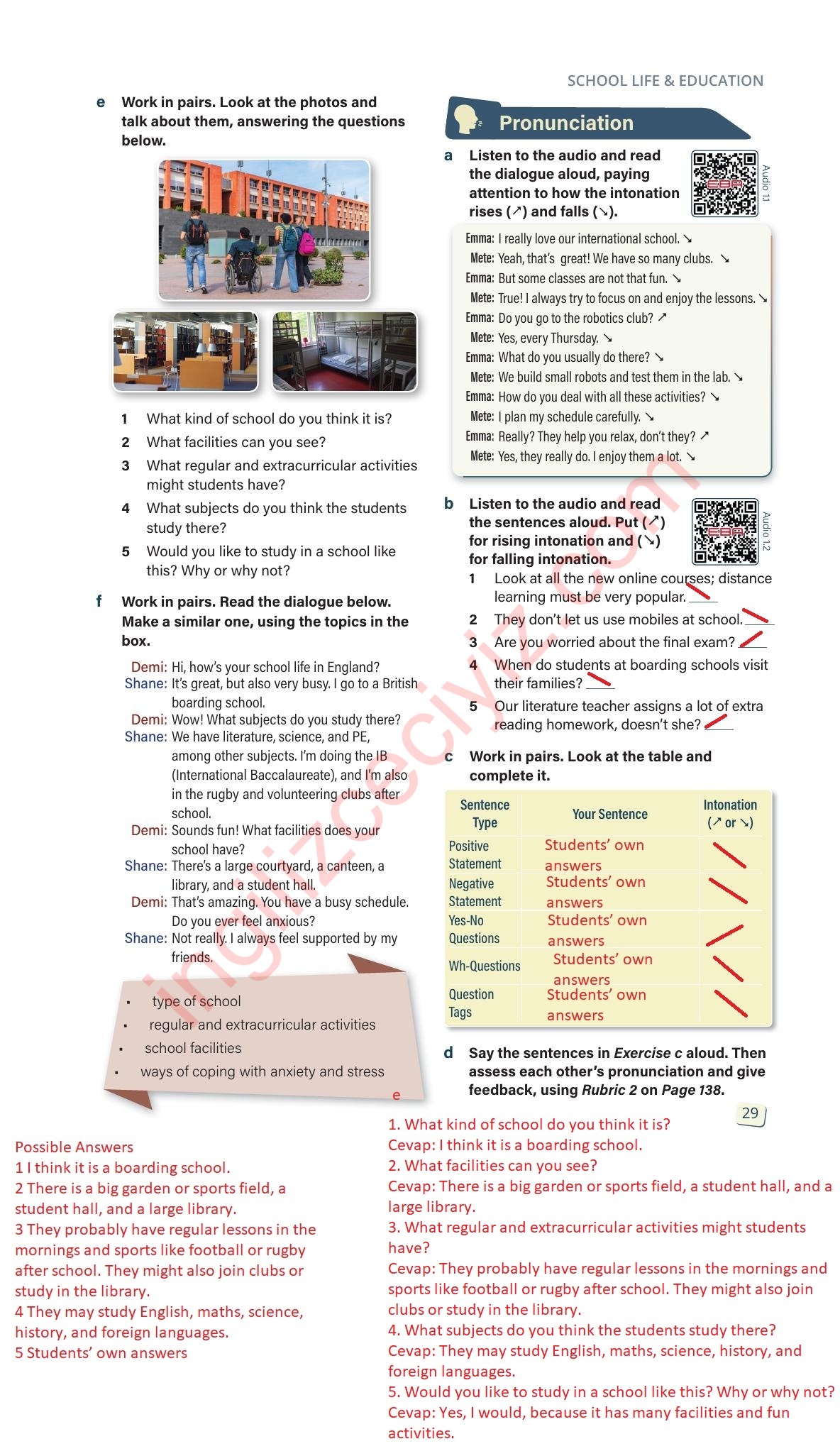 10. Sınıf Stepwise İngilizce Ders Kitabı Sayfa 29 Cevapları 10. Sınıf Stepwise İngilizce Ders Kitabı Sayfa 29 Cevapları