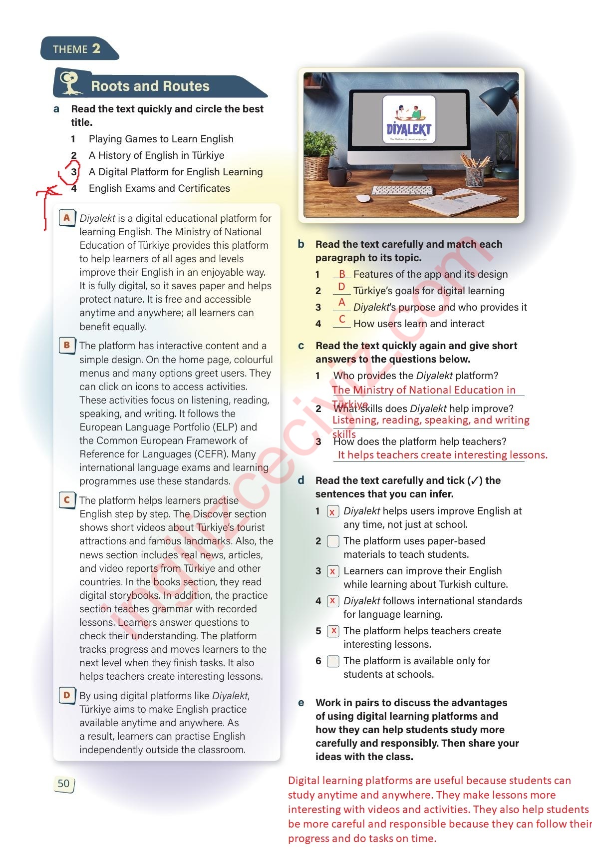 10. Sınıf Stepwise İngilizce Ders Kitabı Sayfa 50 Cevapları 10. Sınıf Stepwise İngilizce Ders Kitabı Sayfa 50 Cevapları
